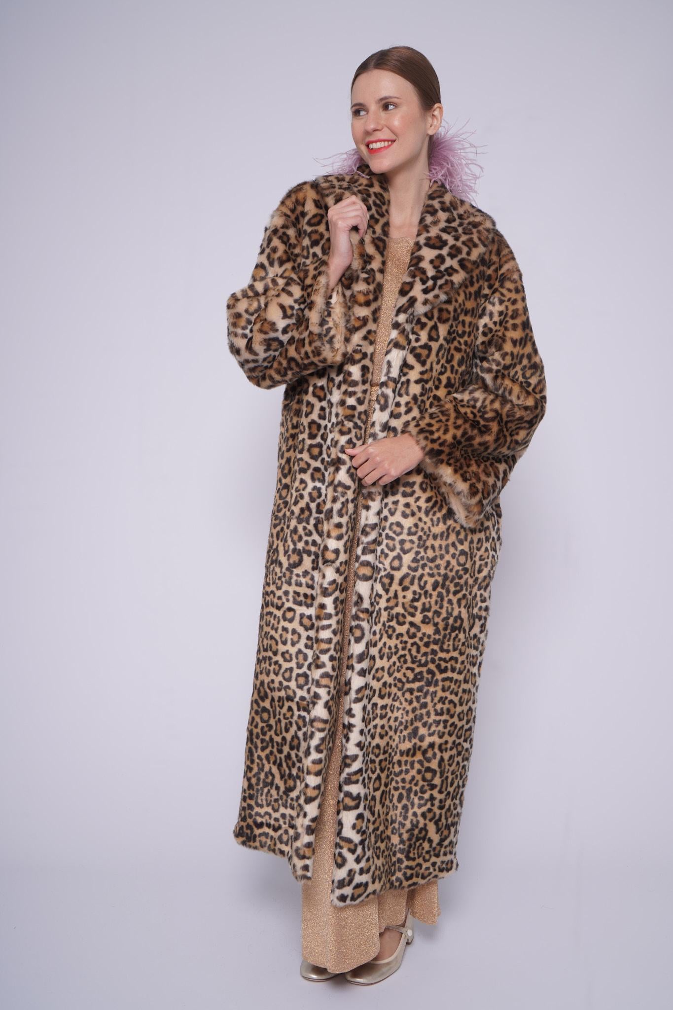 Cappotto in ecopelliccia PL0008LEO LUNGO MULTI VIVETTA