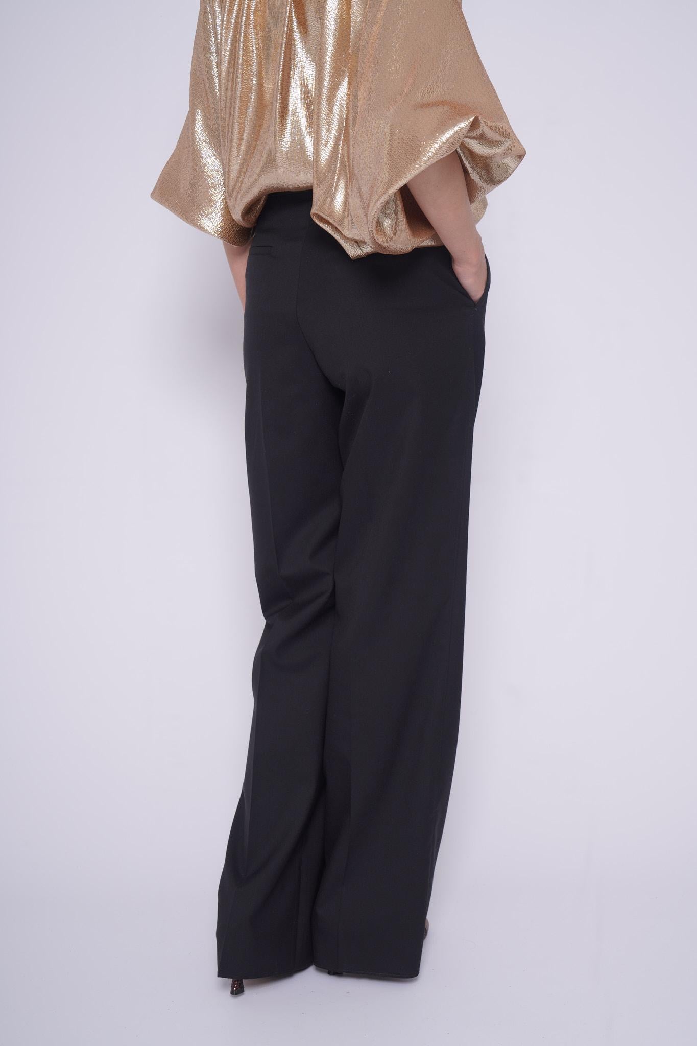 Pantalone nero S-PARIGI10AAD PANTSMOKING NERO Tagliatore