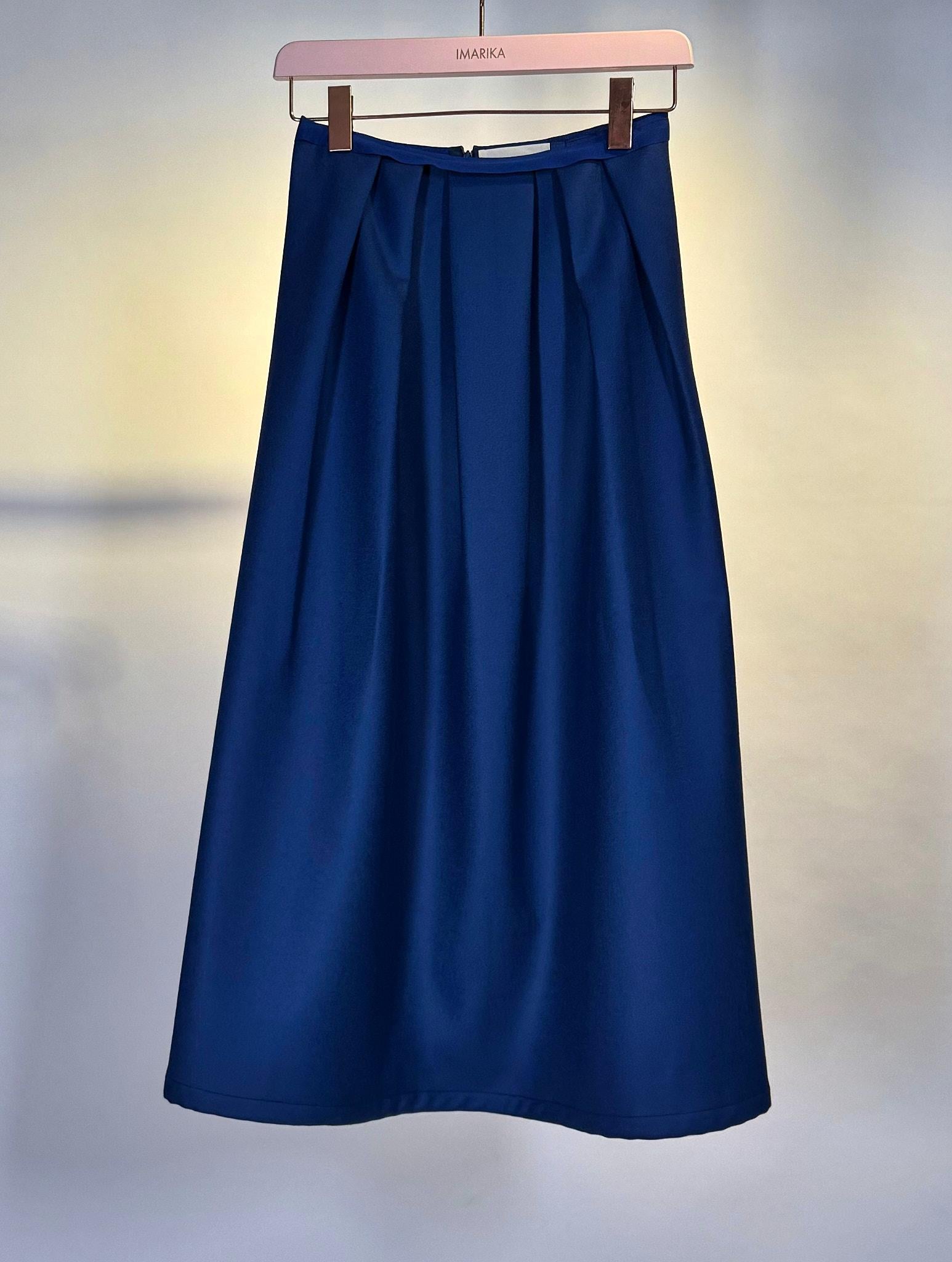 Gonna in lana blu OSLOBLU Unique edition