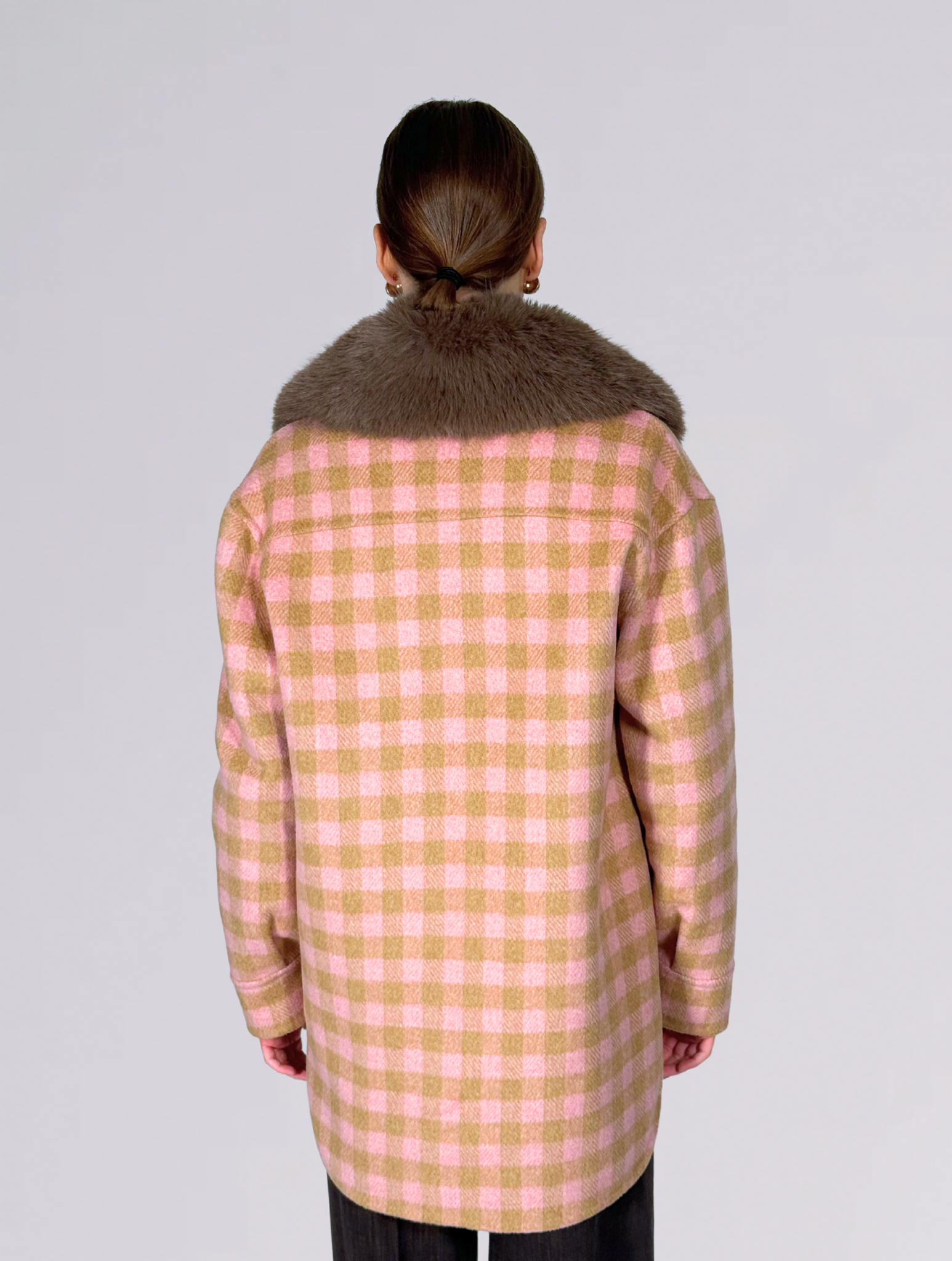 Giacca a quadri 26 PRAGUEQUADRI MARRON ROSA Ava Adore