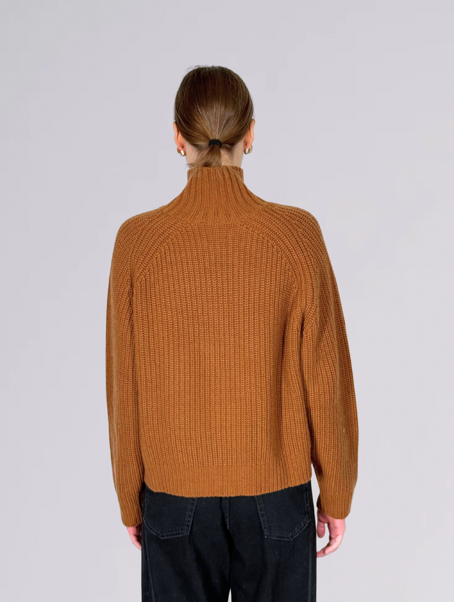 Maglione dolcevita 17031MARRONE Allude