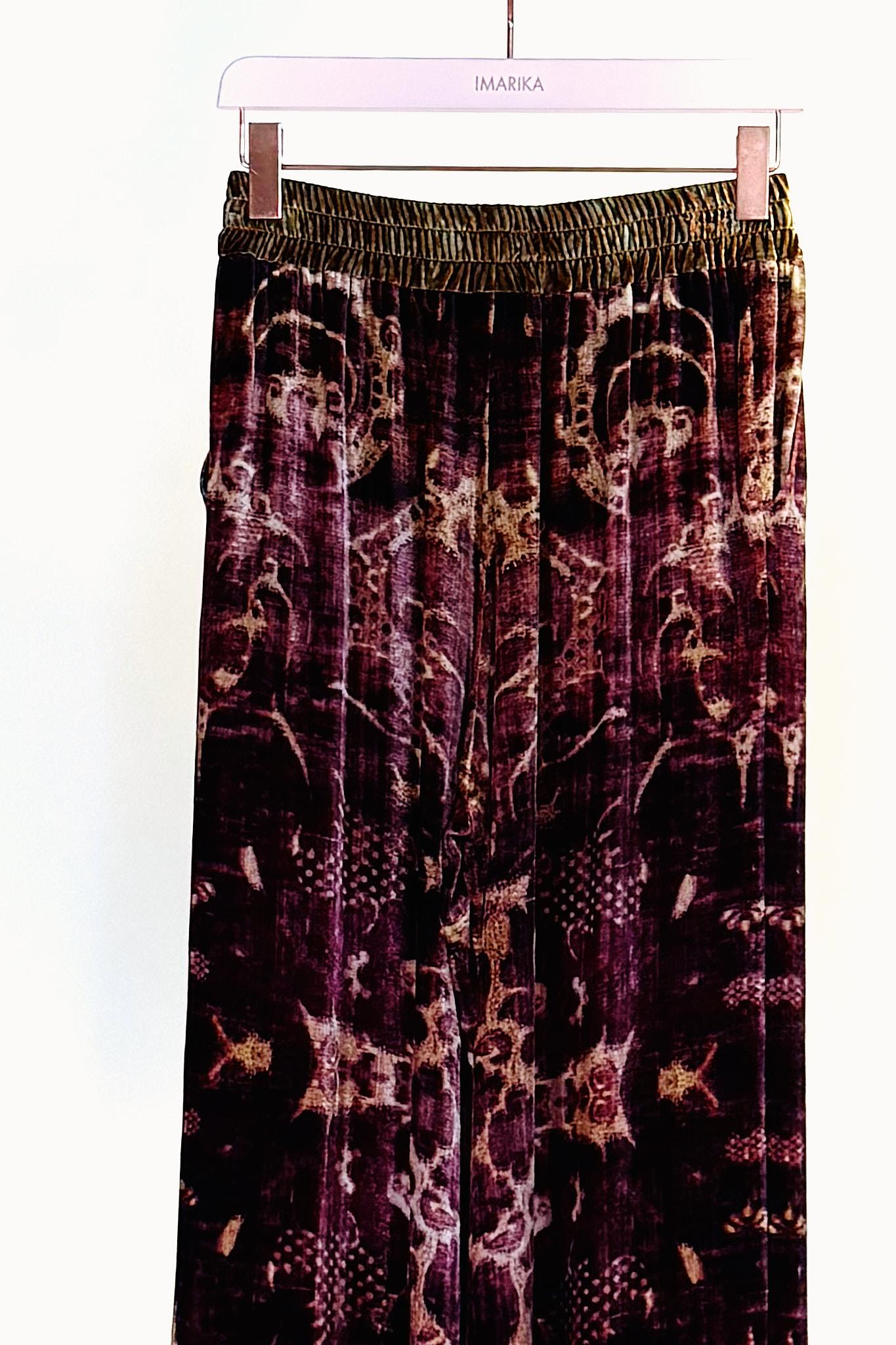 Pantalone velluto 516594VELLUTO BURGUNDY Pierre-Louis Mascia