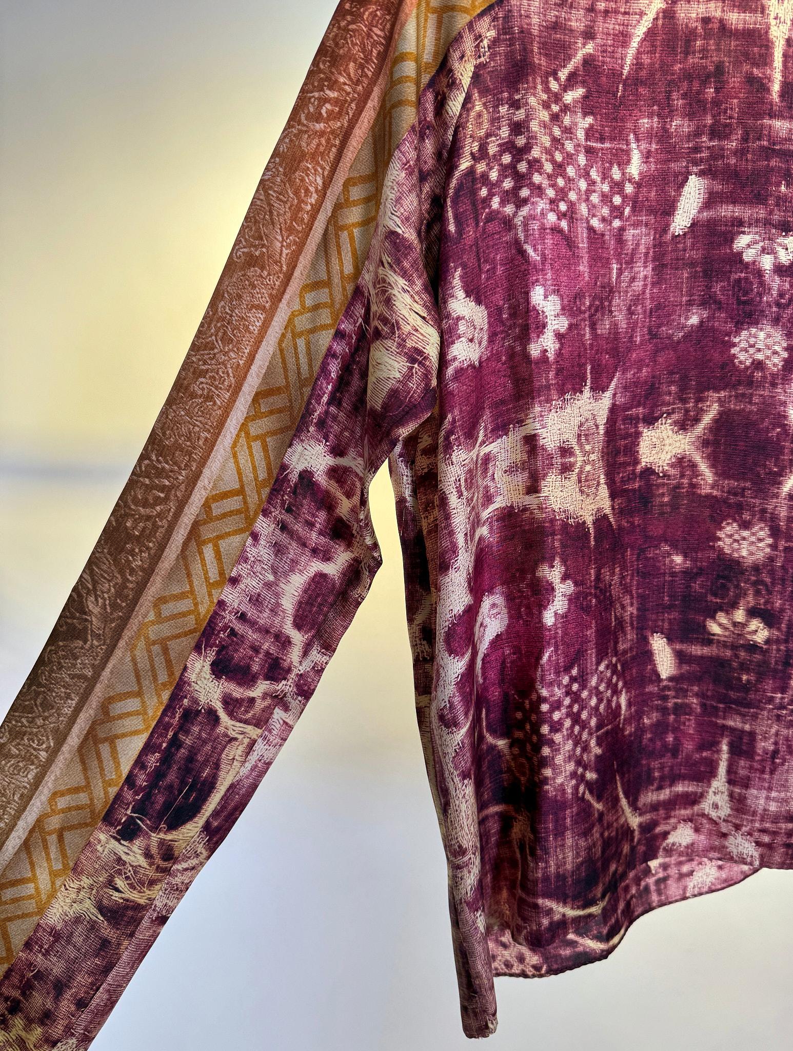 Top di seta 516214SETA BURGUNDY Pierre-Louis Mascia