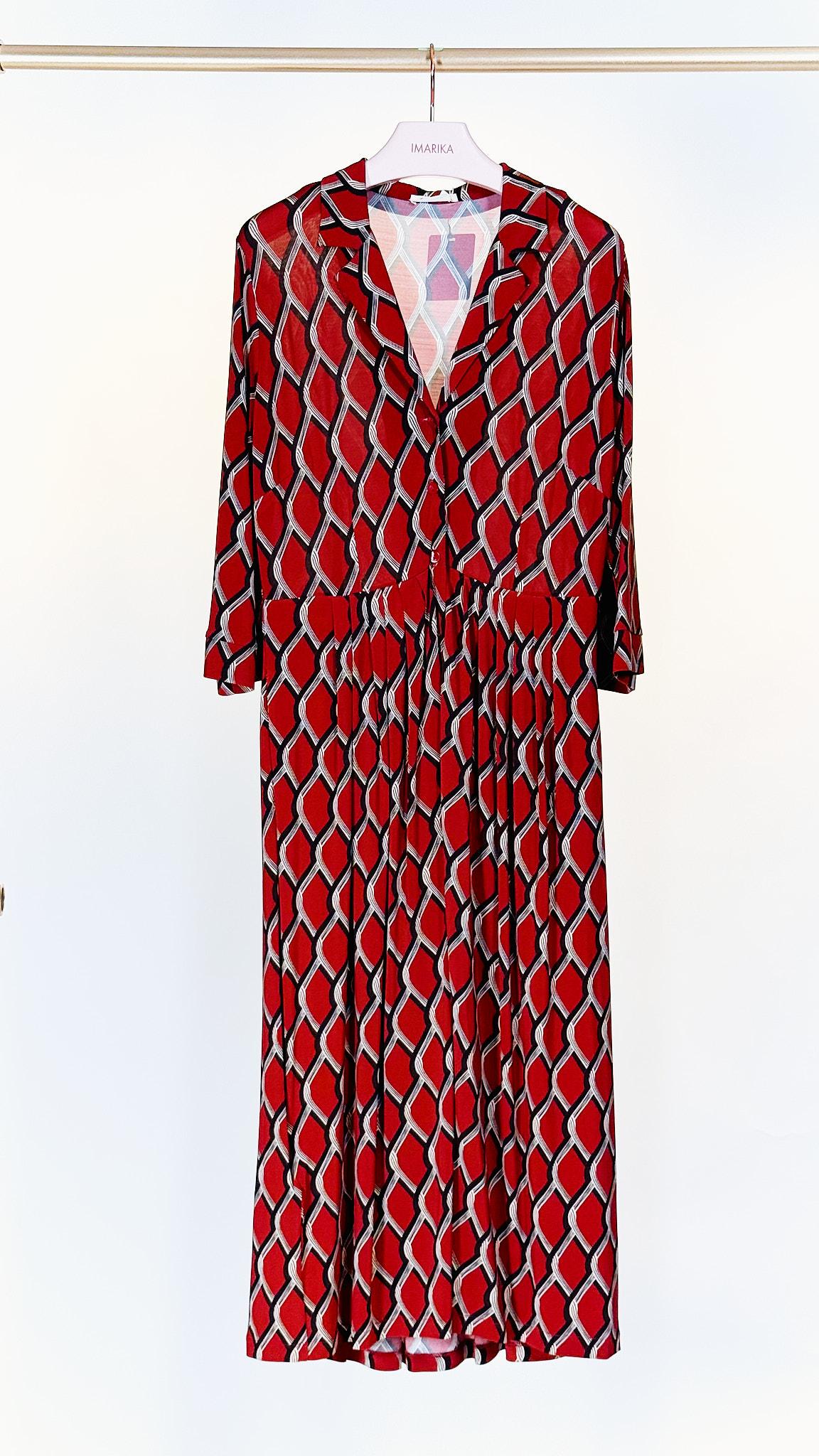 Chemisier in maglia CABALA 1188BURGUNDY MARRONE siyu