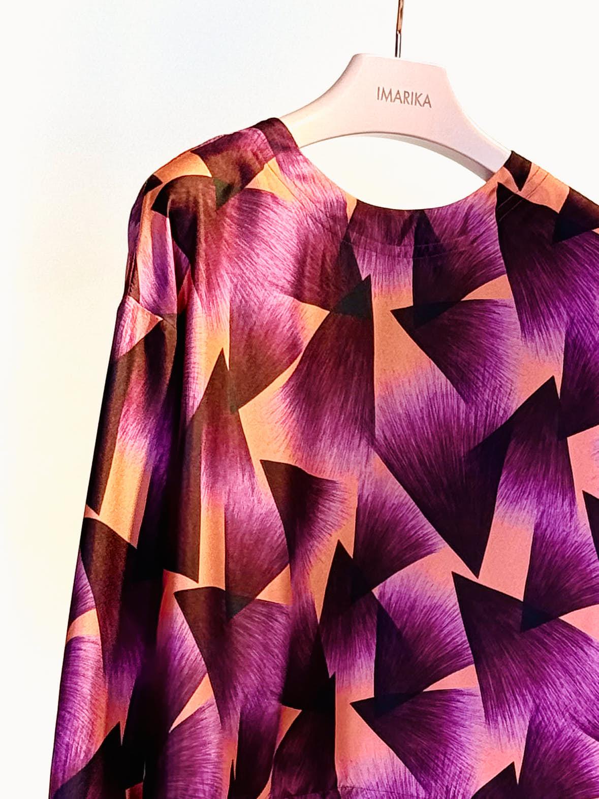 Camicia fantasia 22416PIUME ROSA ODEEH