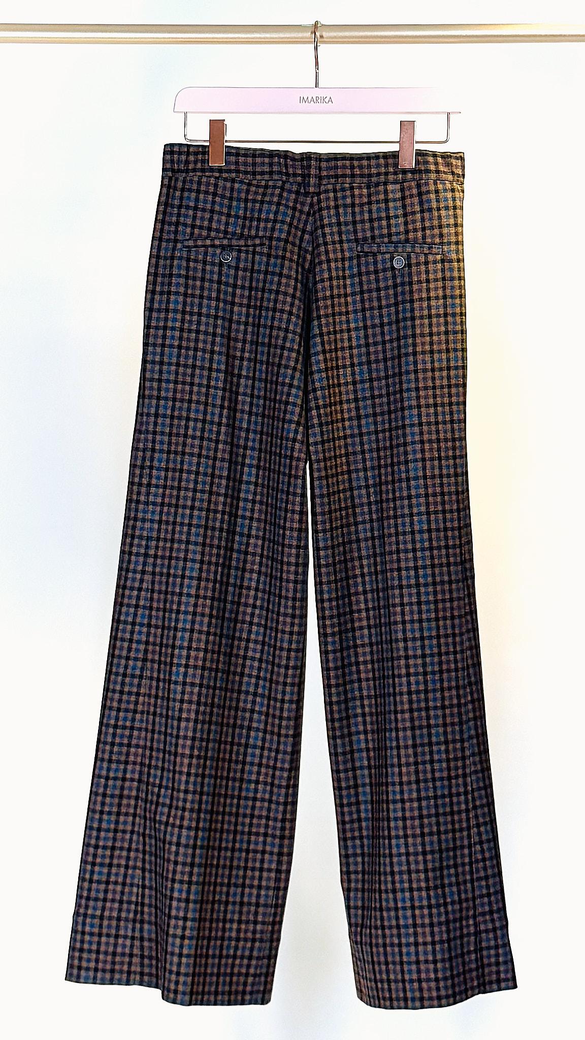 Pantalone quadri MARICACHECK MULTI BEIGE QUELLEDUE