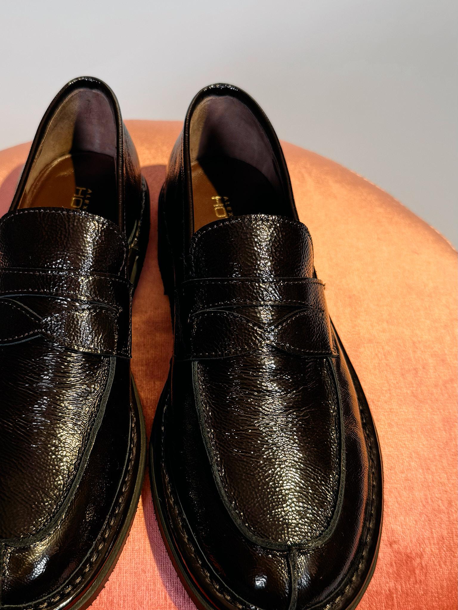 Mocassino in pelle marrone 68639MARRONE Alexander Hotto