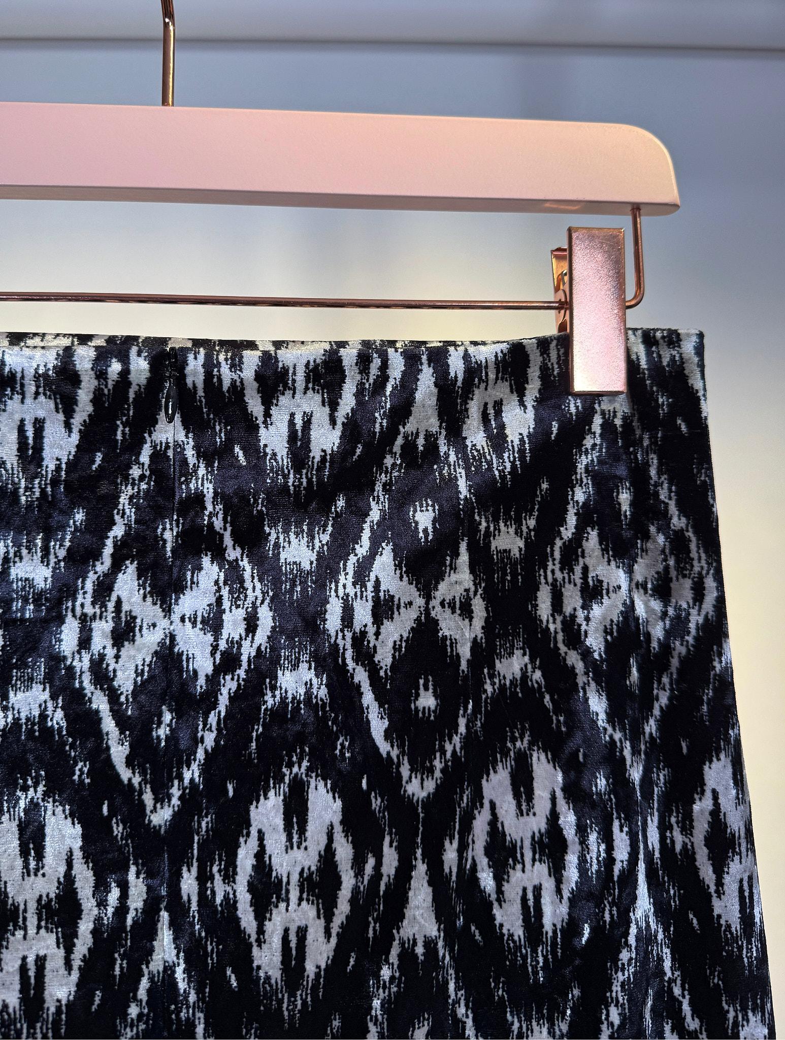 Gonna tubino 144285VELLUTO NERO BIANCO Pierre-Louis Mascia