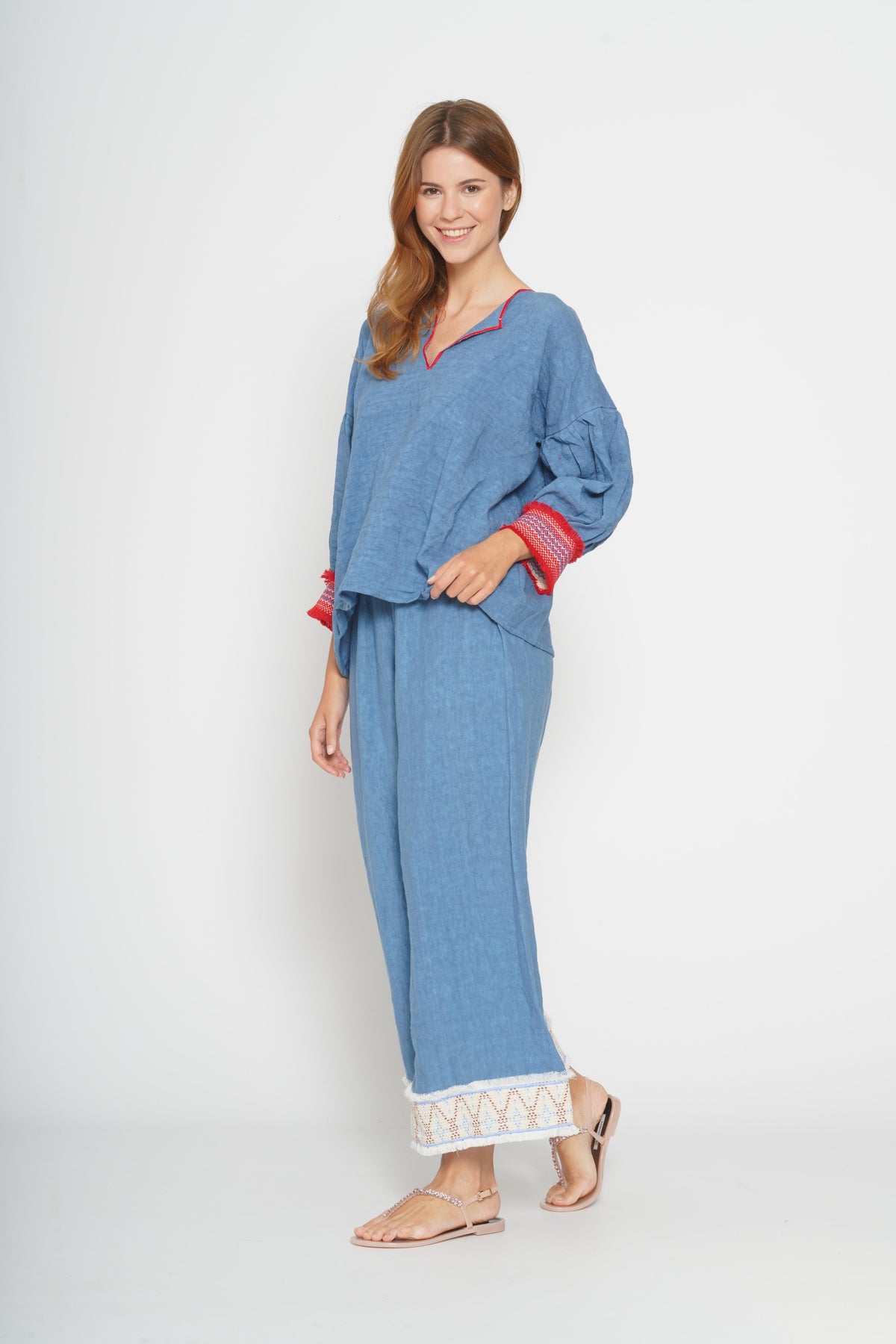 Blusa Tulum azzurro 