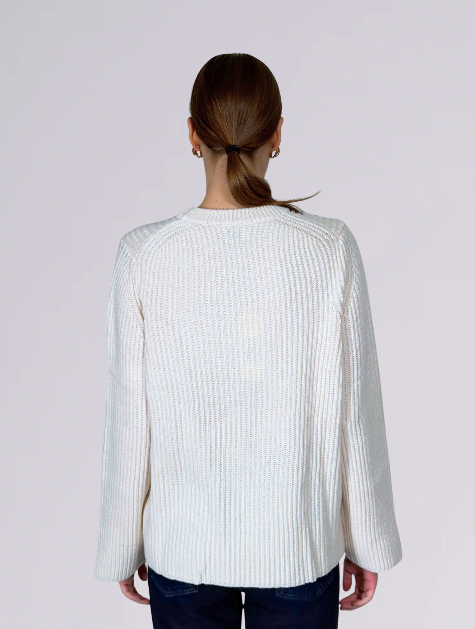 Maglione bianco 17034BEIGE Allude