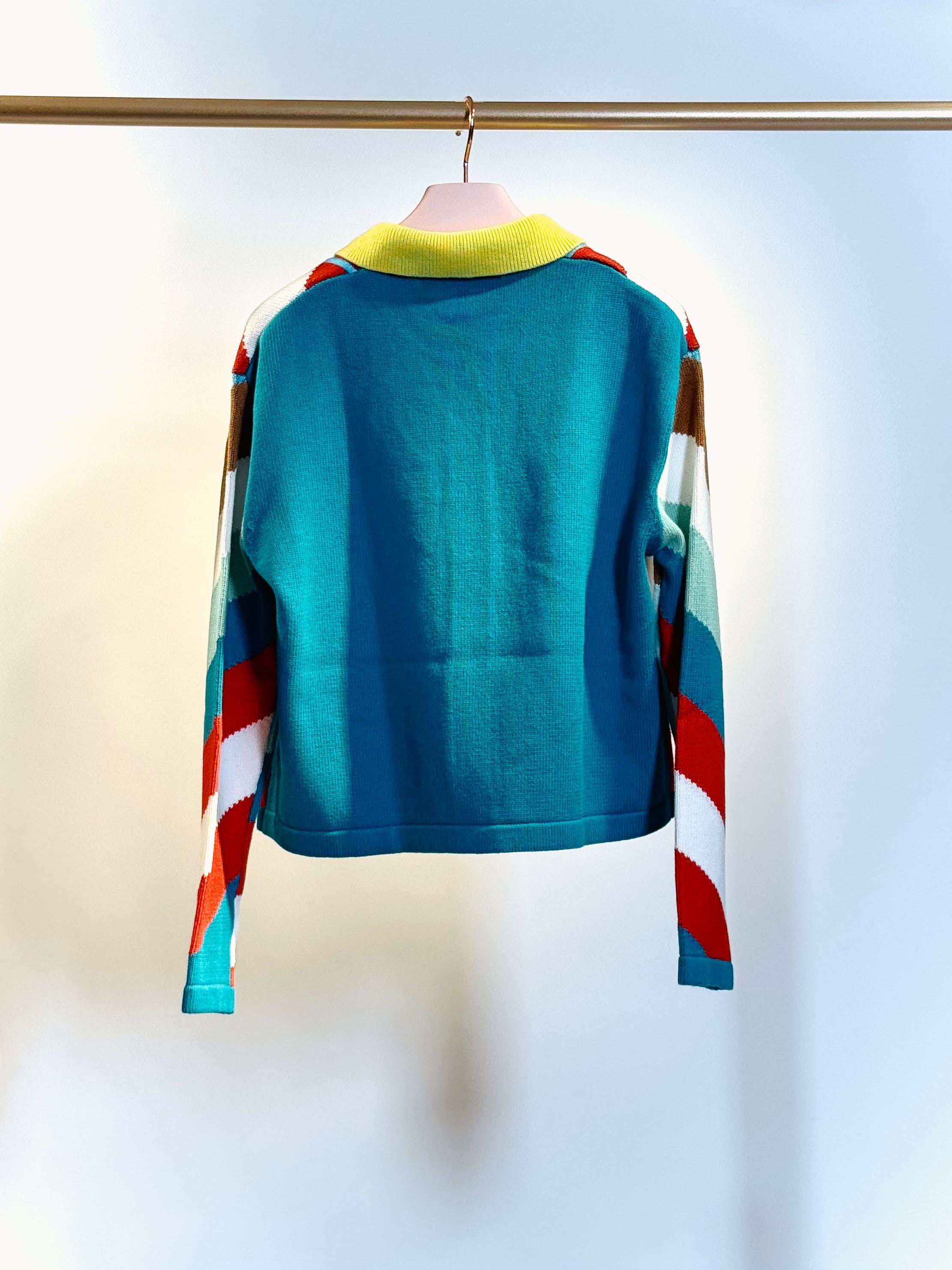 Cardigan colorato KNT088AHEADPHONE MULTI MIRA MIKATI