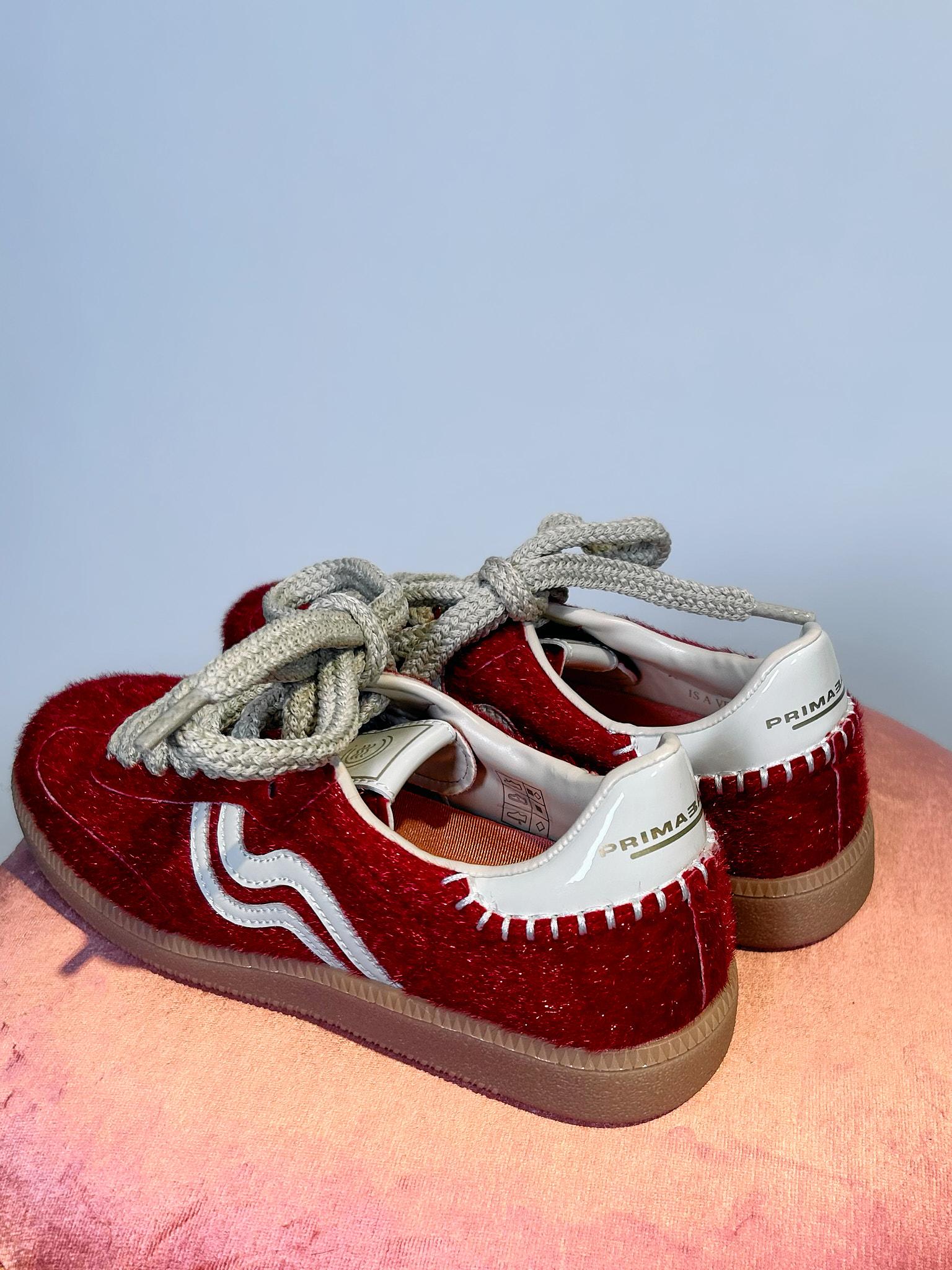 Sneaker rosse in cavallino 50563ROSSO PRIMABASE