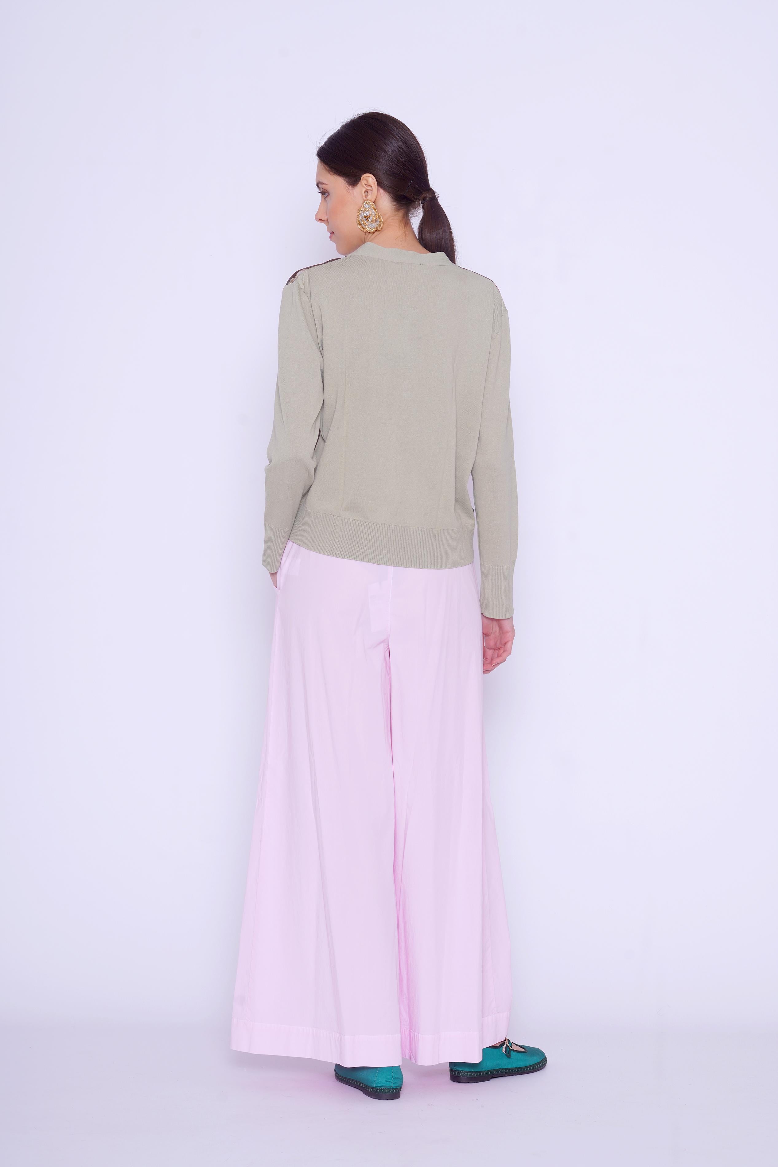 Cardigan con stampa 