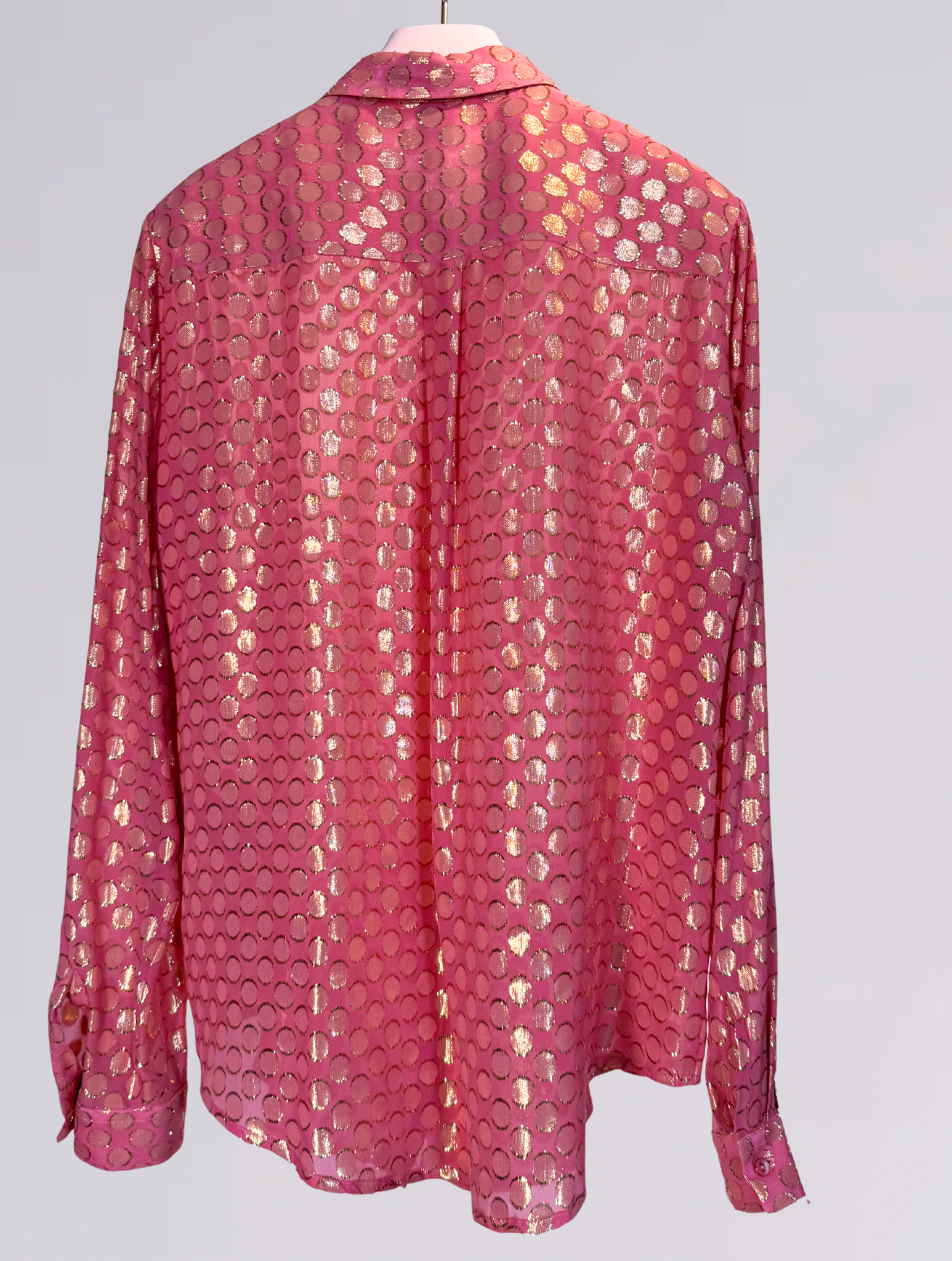 Camicia rosa lurex 