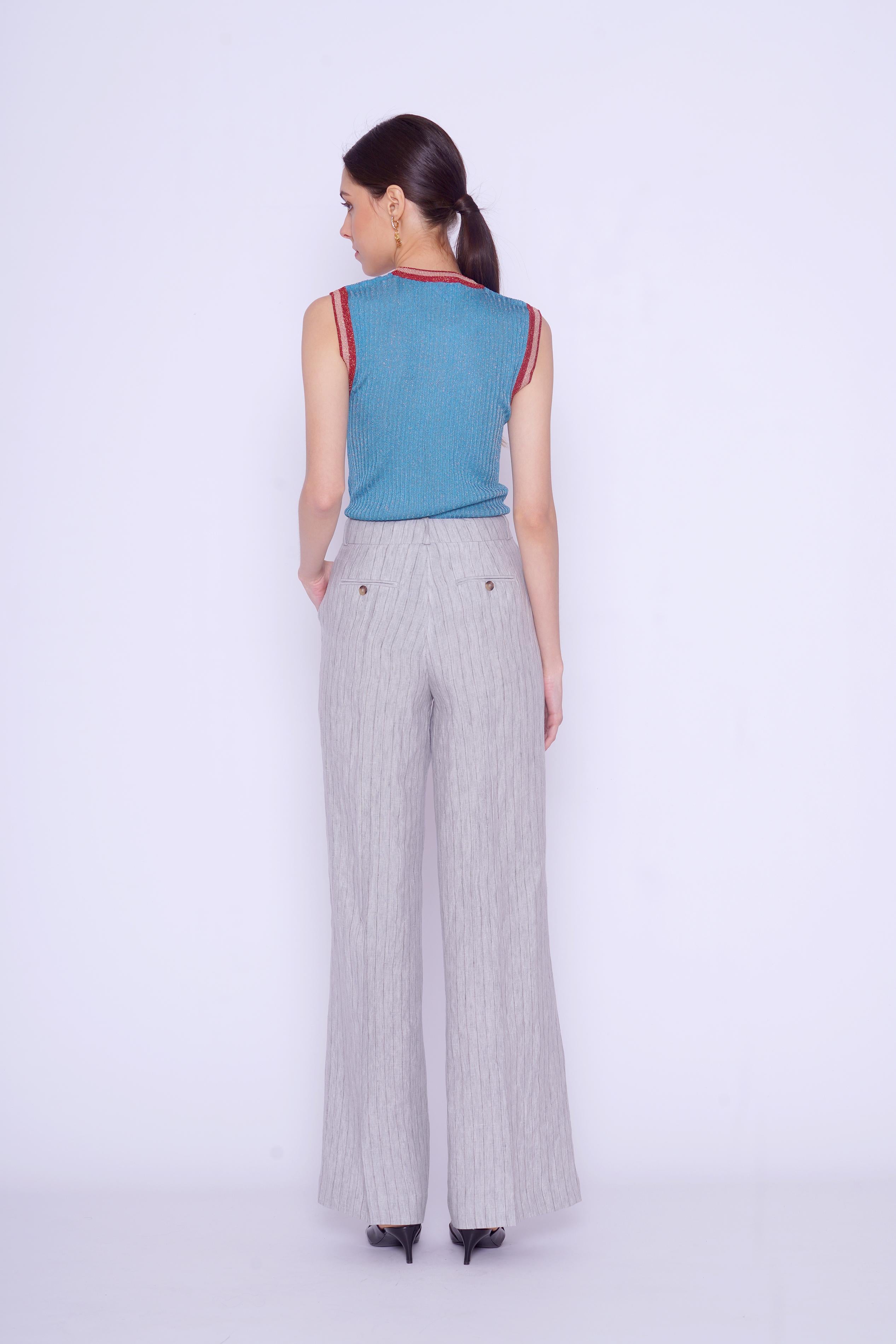 Pantalone gessato 