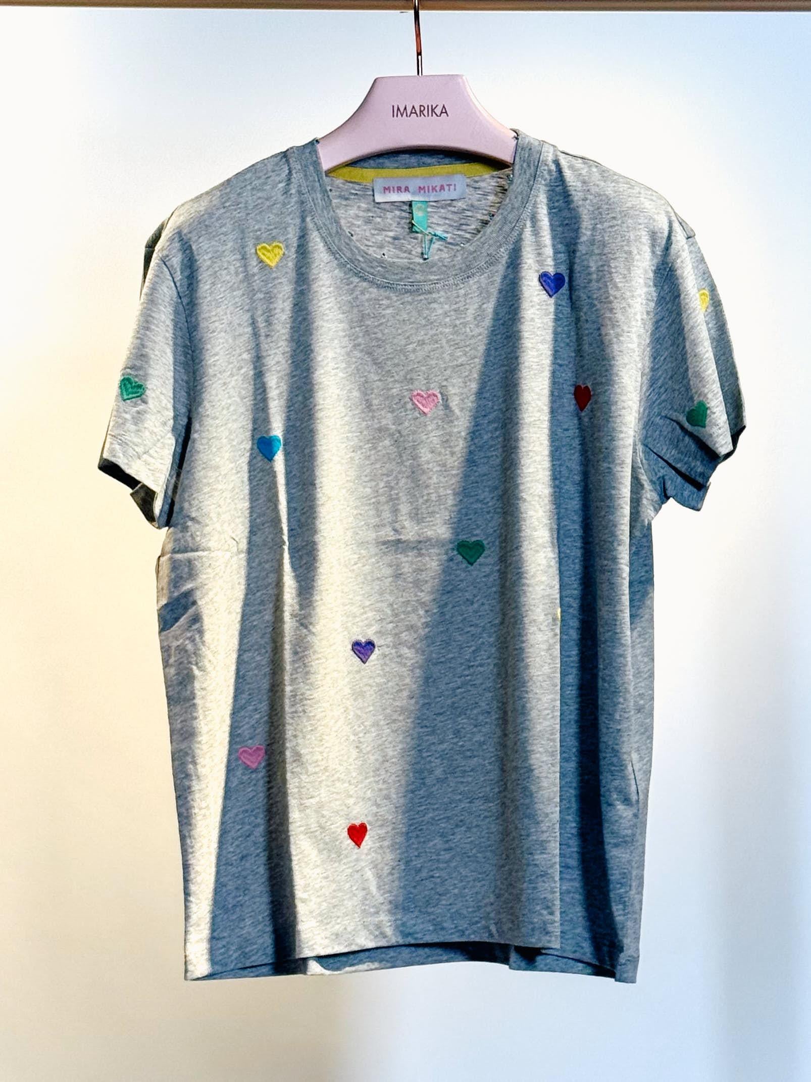 T-shirt cuoricini TEEGRIGIA MIRA MIKATI