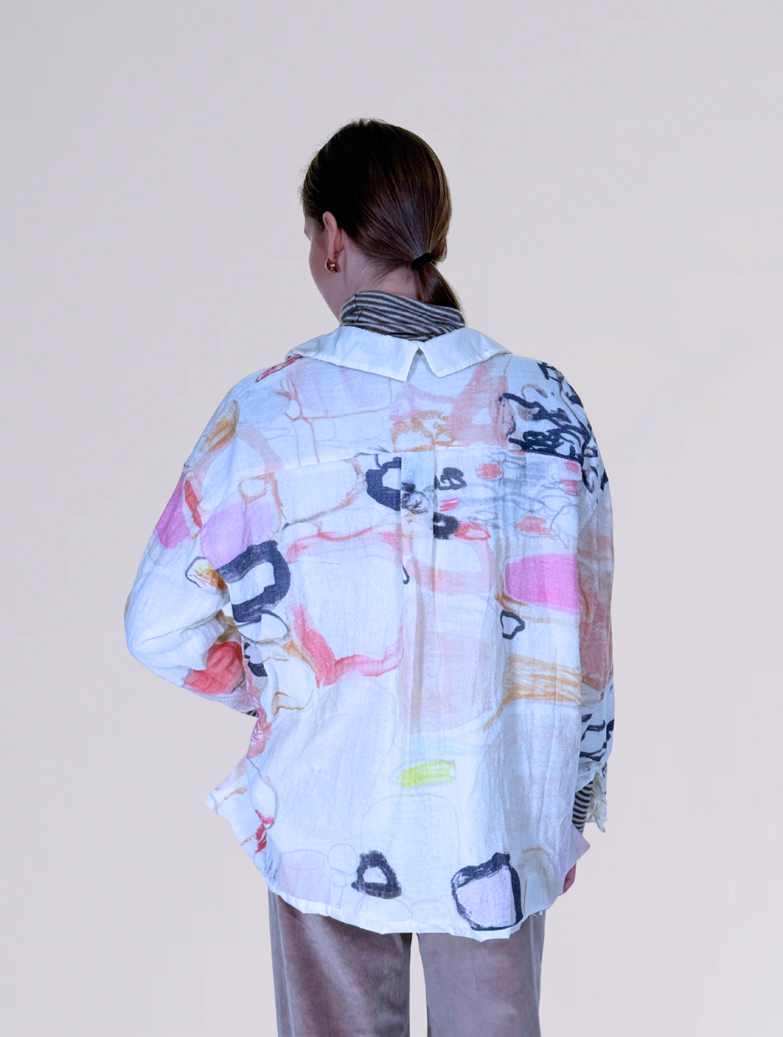 Giacca camicia CA10GSLANA BIANCO Daniela gregis