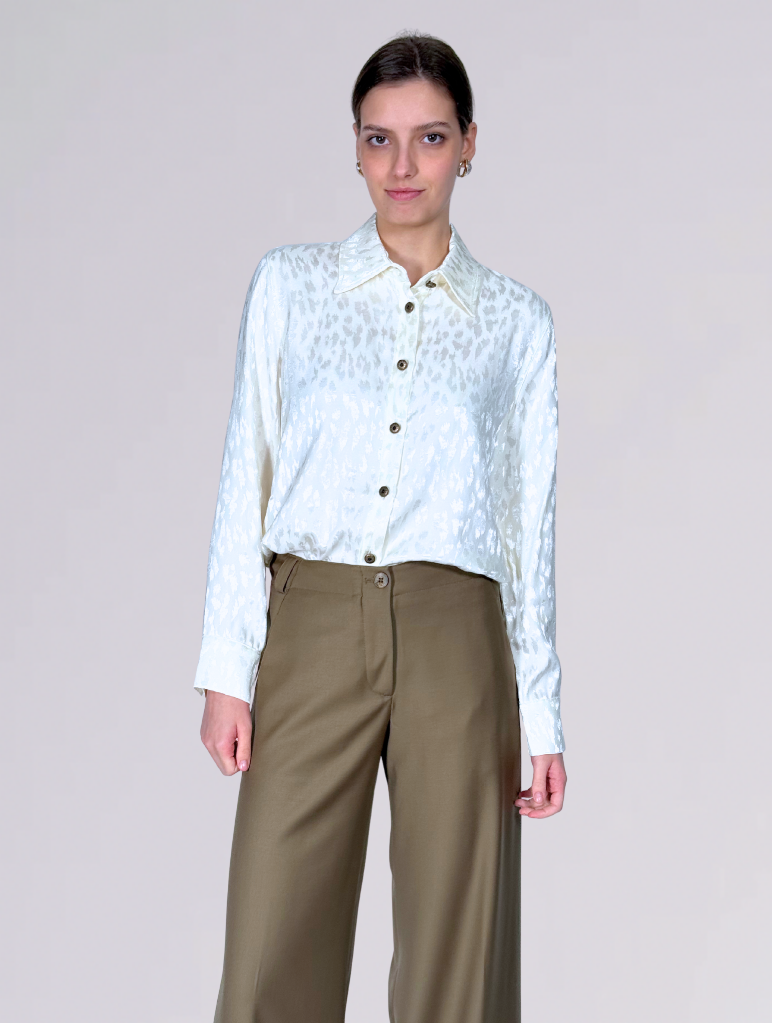 Camicia leopardata EVALEO LATTE shaft