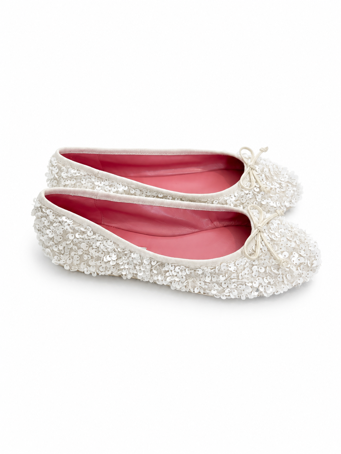 Ballerina co paillettes bianco 