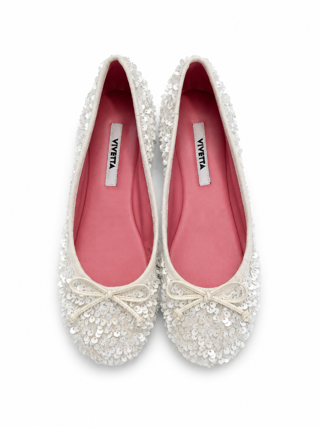 Ballerina co paillettes bianco 