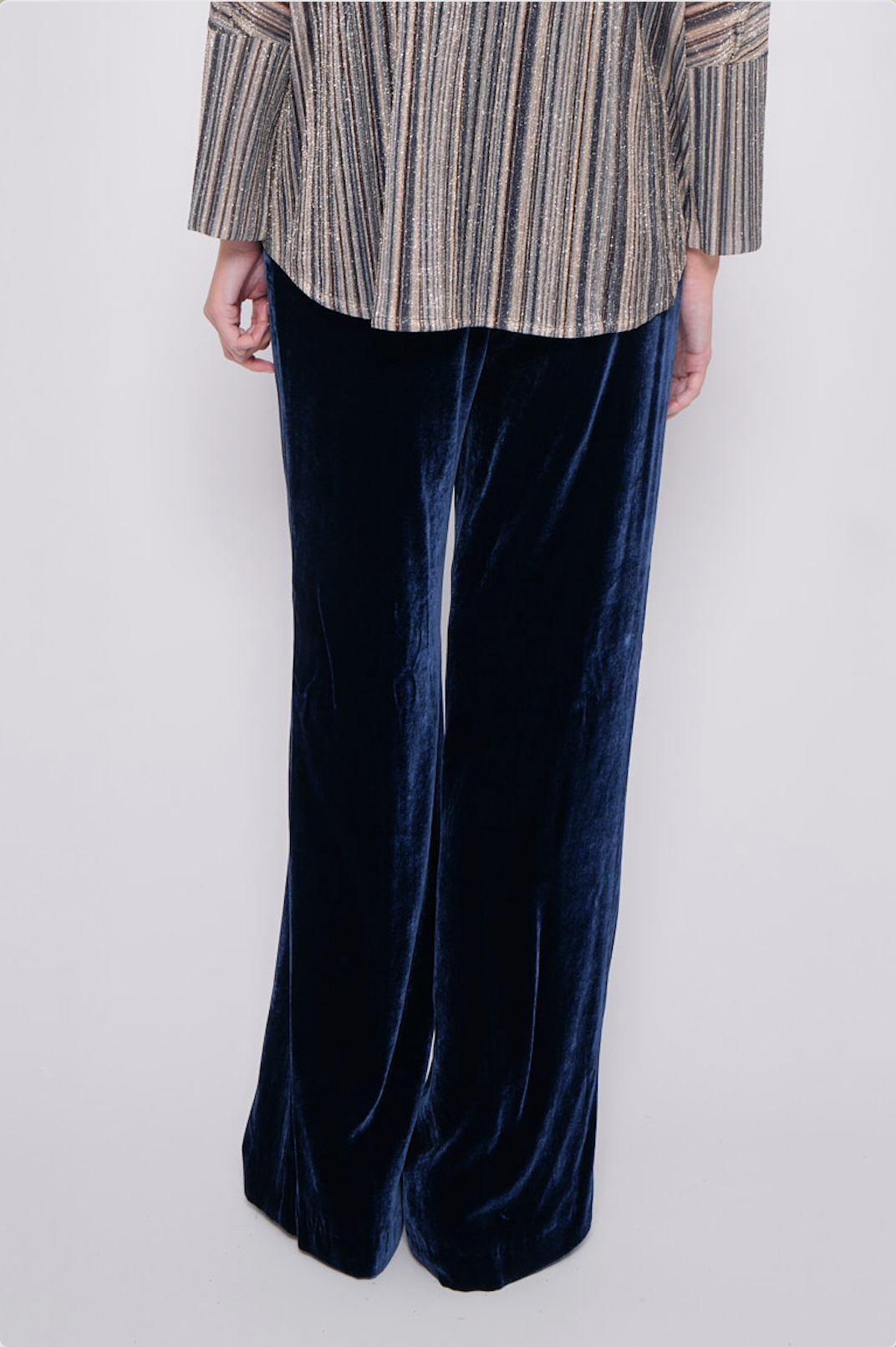 Pantalone in velluto PN 1900VELLUTO BLU Sartoria 74