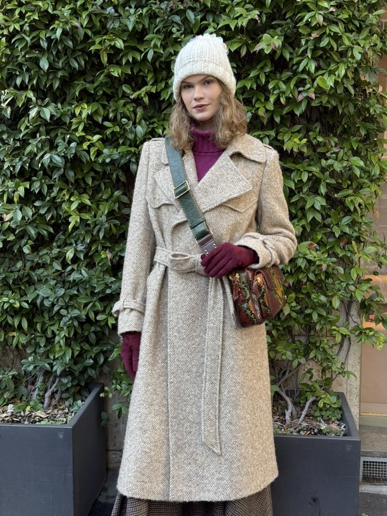 Cappotto spigato CAROLASPIGATO BEIGE Tagliatore