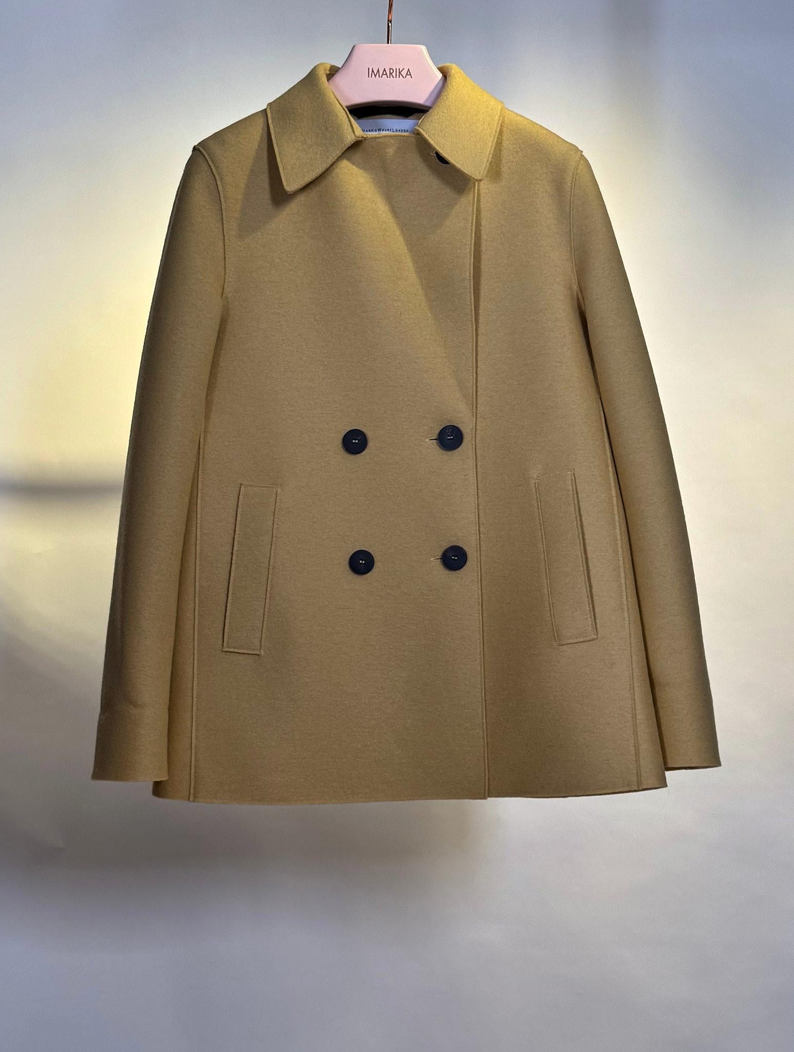 Peacoat doppiopetto giallo AG2211GIALLO Harris Wharf London