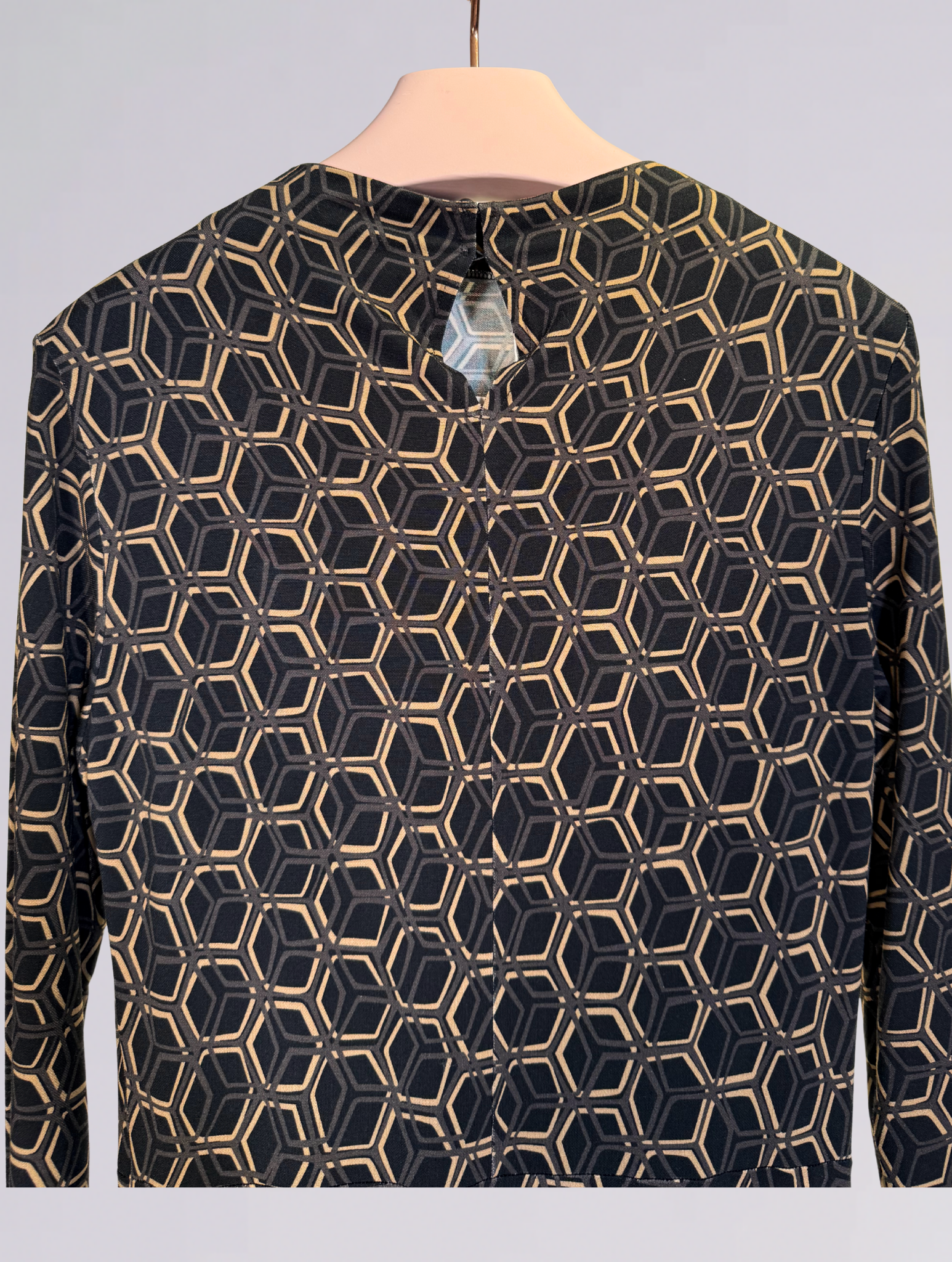 Abito in maglia DUAL PLUS 1307NERO MARRONE siyu