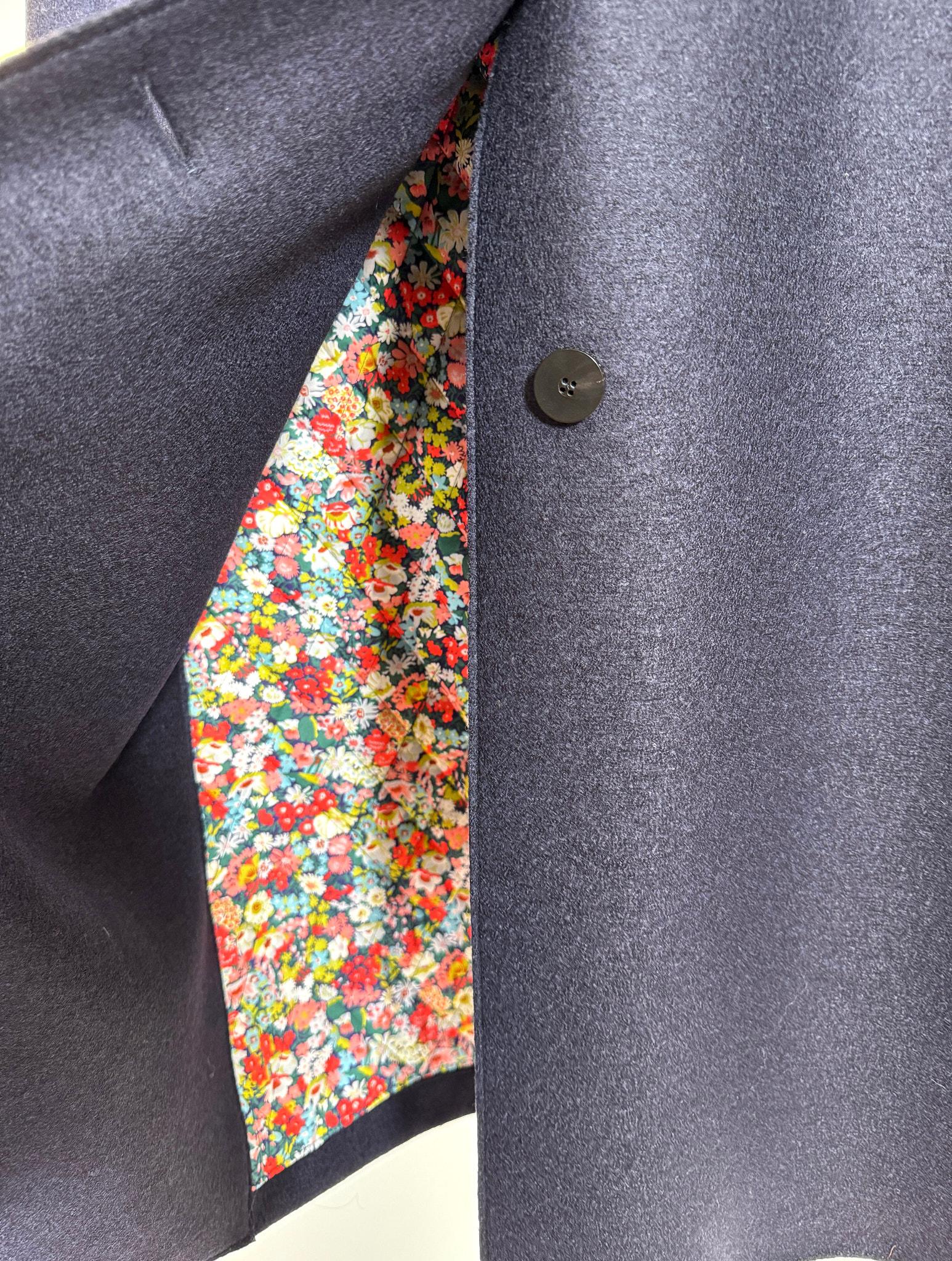 Cappotto Monopetto 1424MLKBLU Harris Wharf London