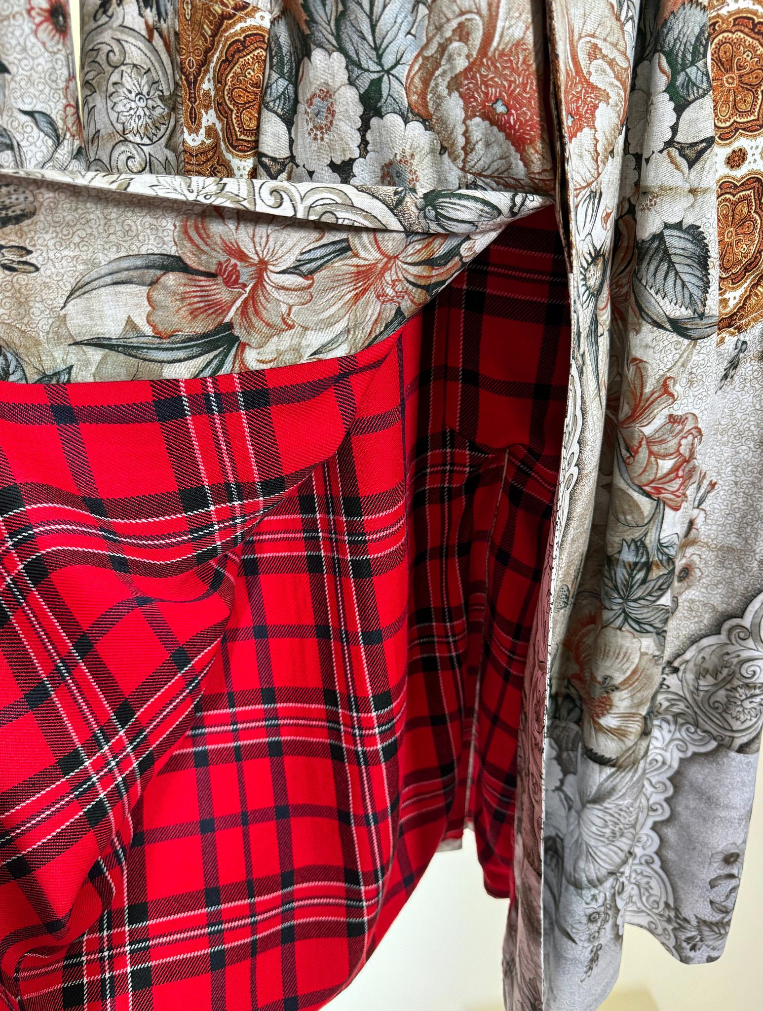 Trench fantasia 516587FIORI GRIGIO Pierre-Louis Mascia