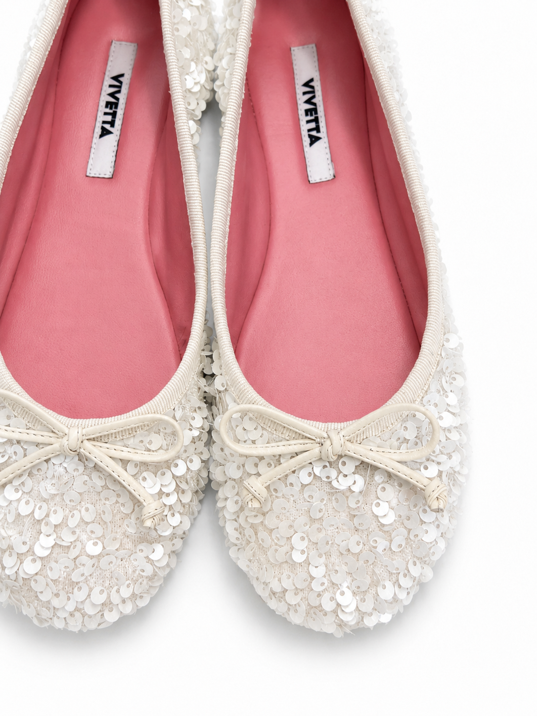 Ballerina co paillettes bianco 