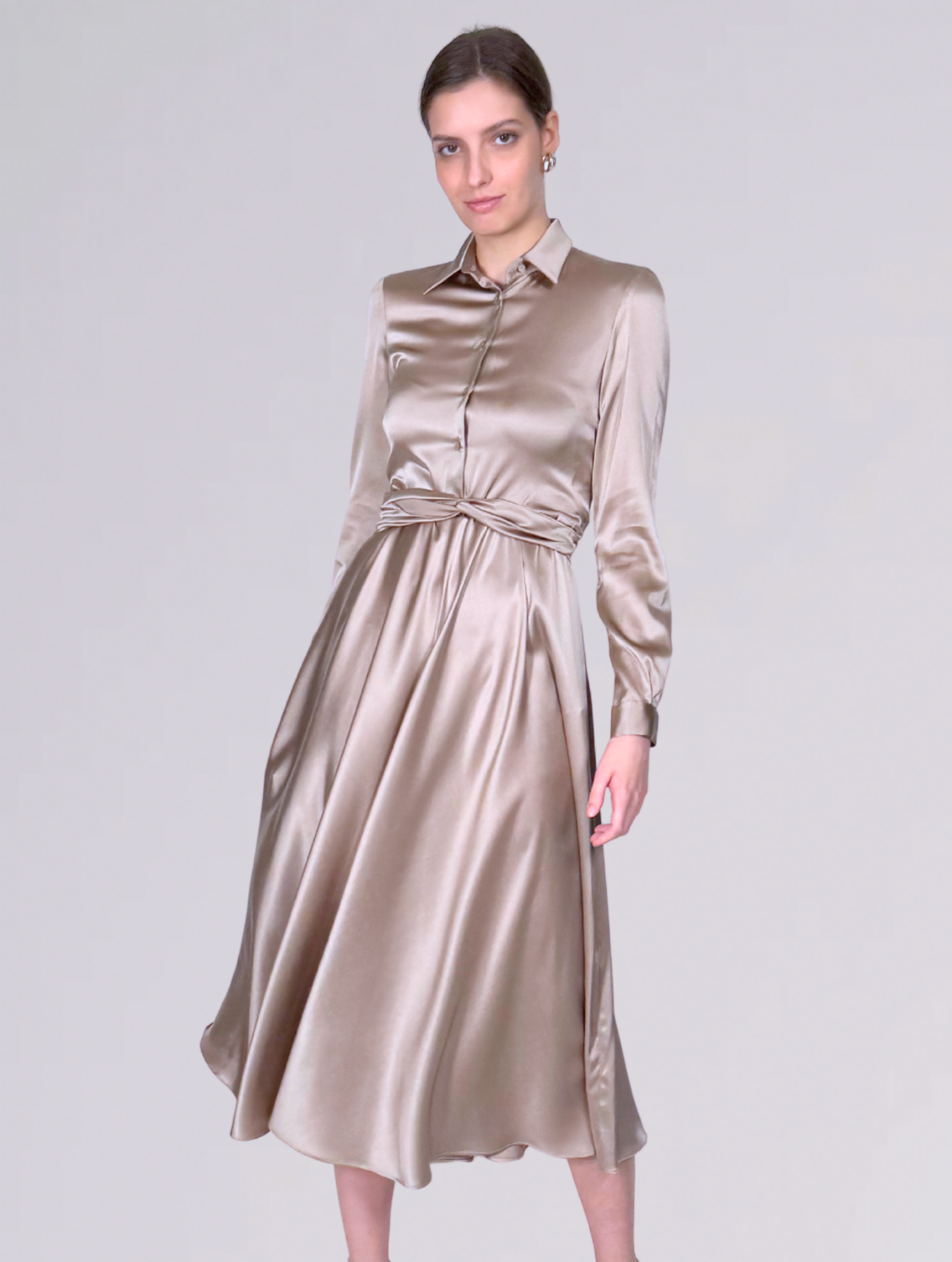 Chemisier in seta AB607826CHAMPAGNE Sartoria 74