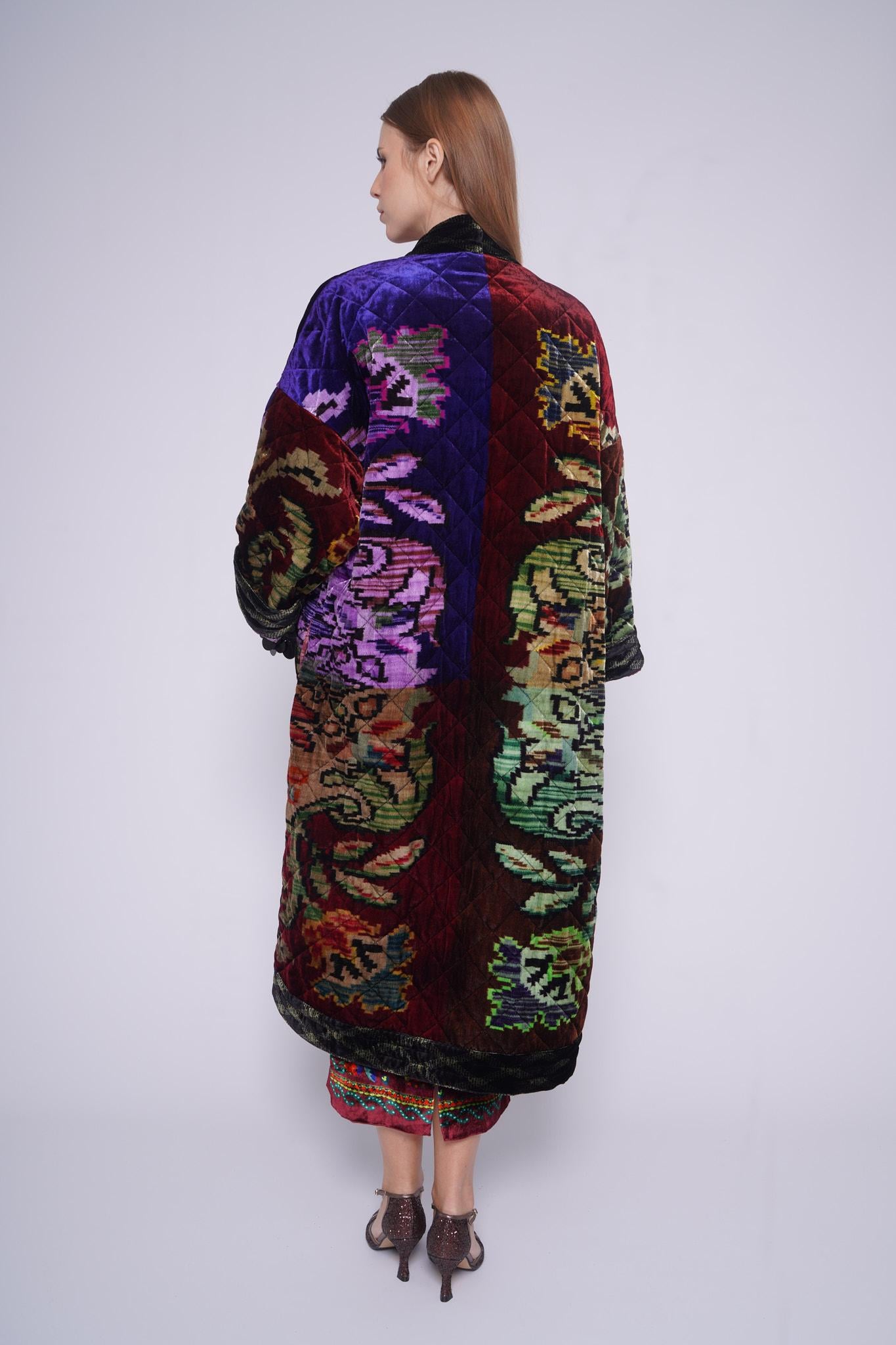 Spolverino inbottito 516454VELLUTO IMBOTTVIOLA Pierre-Louis Mascia