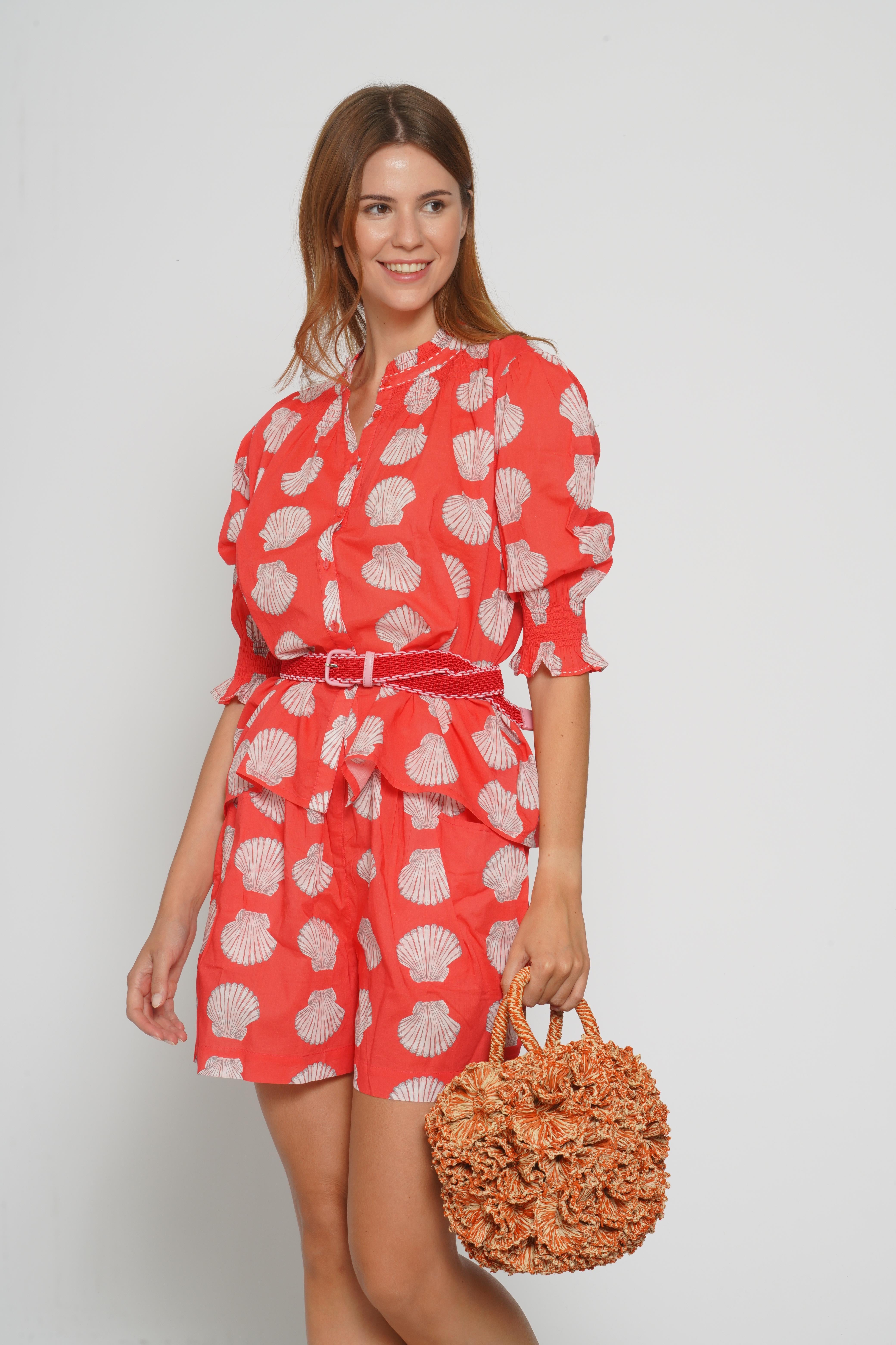 Shorts con conchiglie 