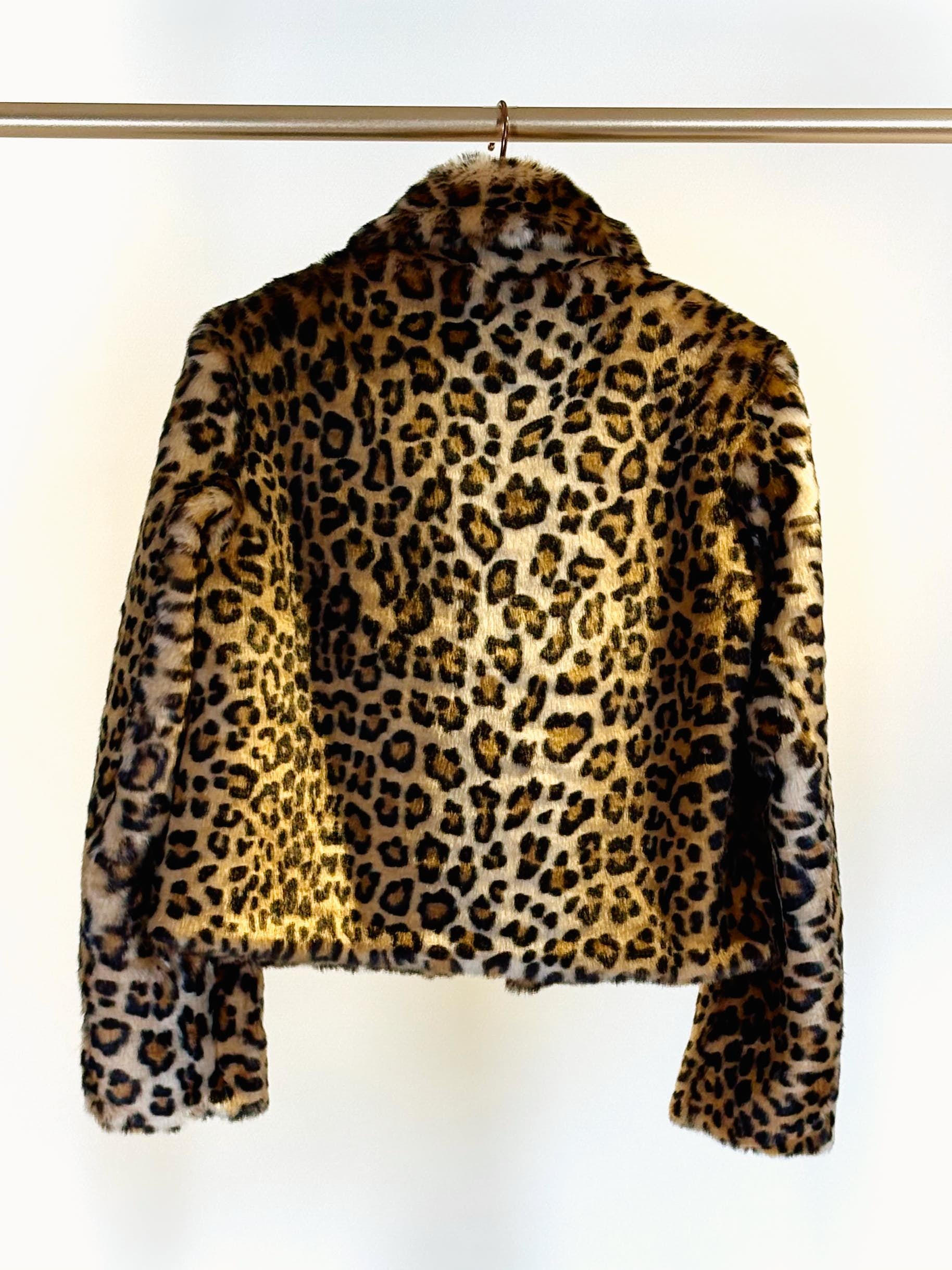 Pelliccia corta eco PL0006LEOPARDO CORTO MULTI VIVETTA