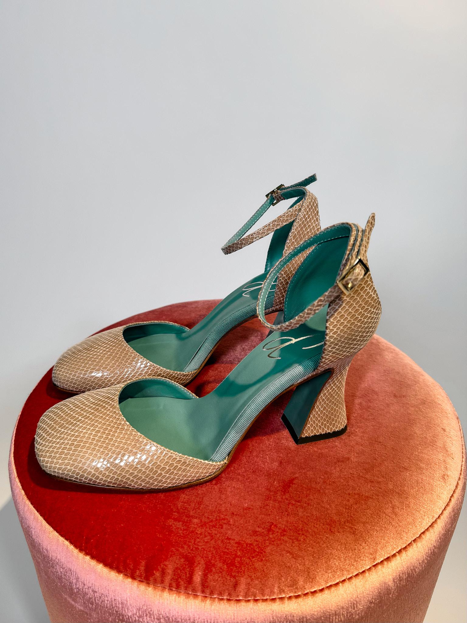 Scarpe con tacco Beige 3521SALIZARD BEIGE PAOLA D'ARCANO