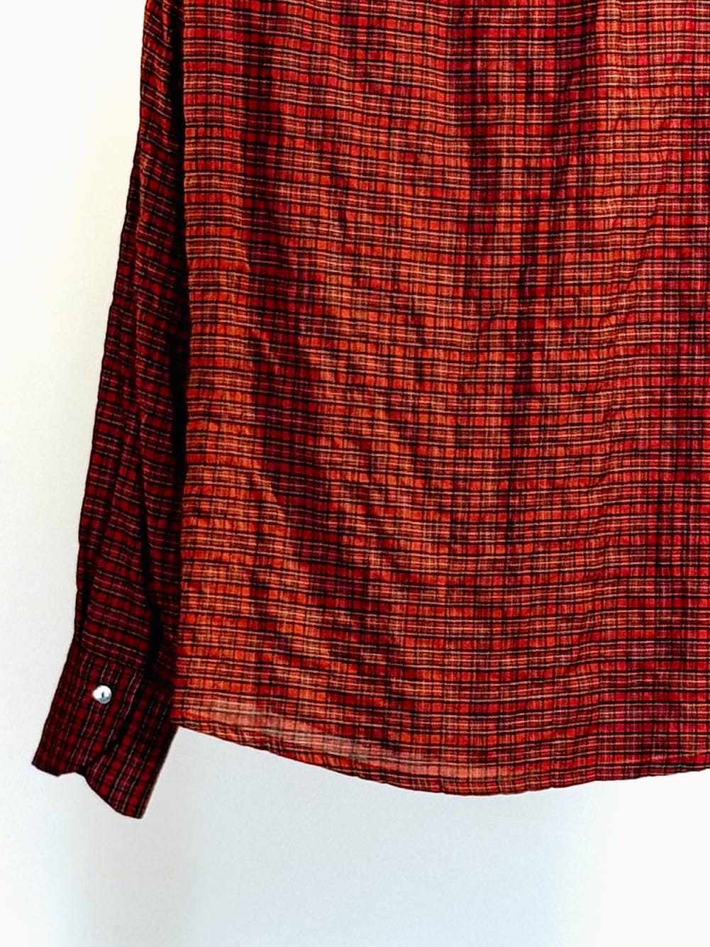 Camicia rouges WTFU_ROSETARTAN ROSSO MININA
