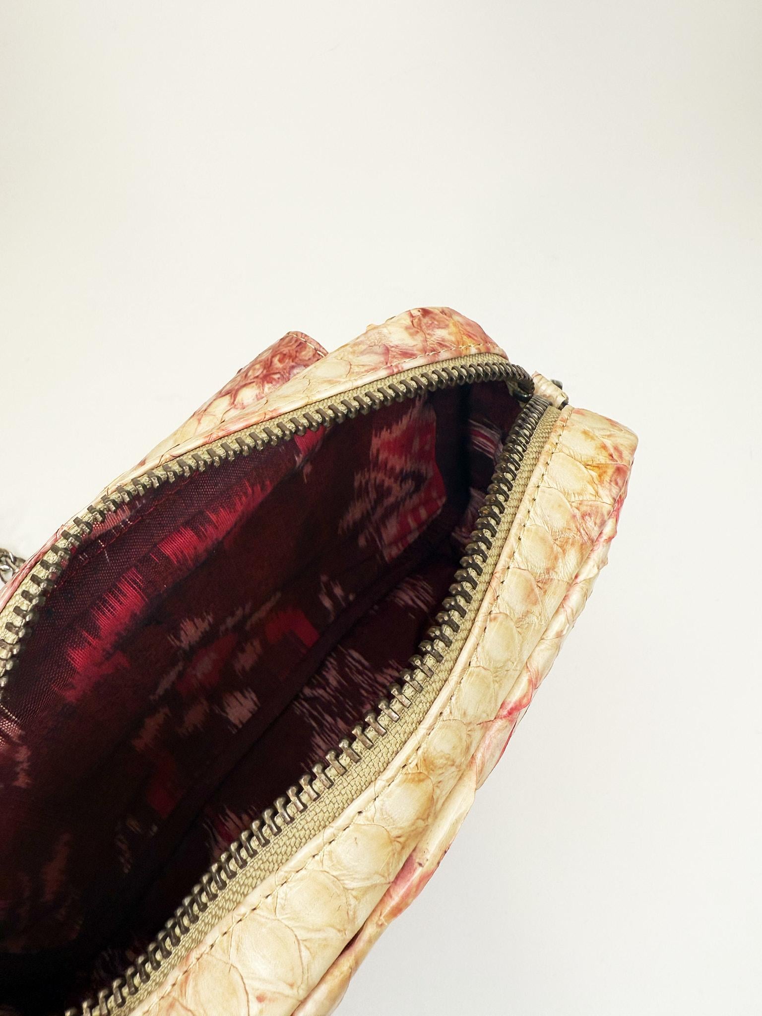 Borsa in pitone CHARLYAMPHORA ROSA CLARIS VIROT