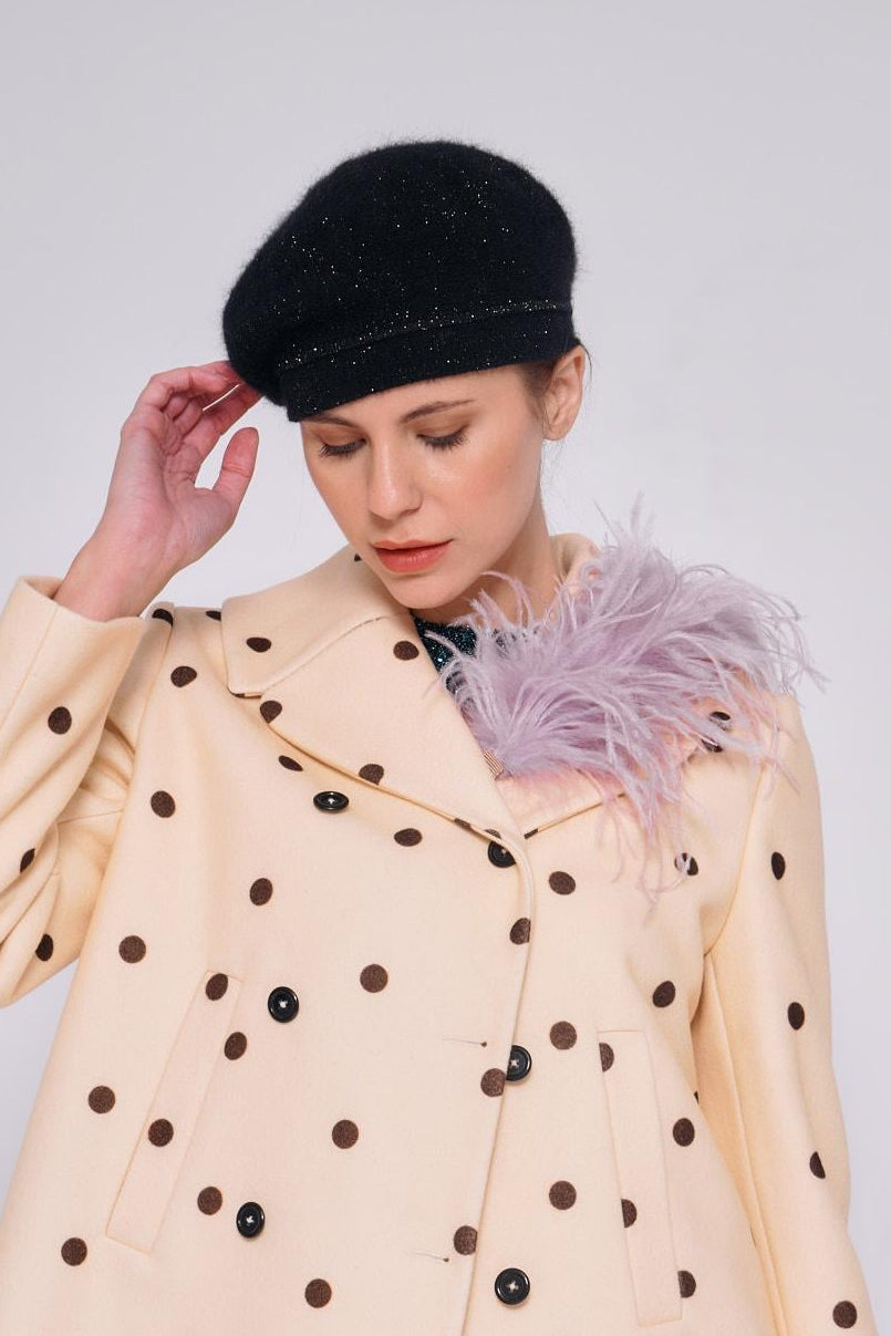 Cintura con nastro e piume lilla 62110PIUME LILLA ODEEH