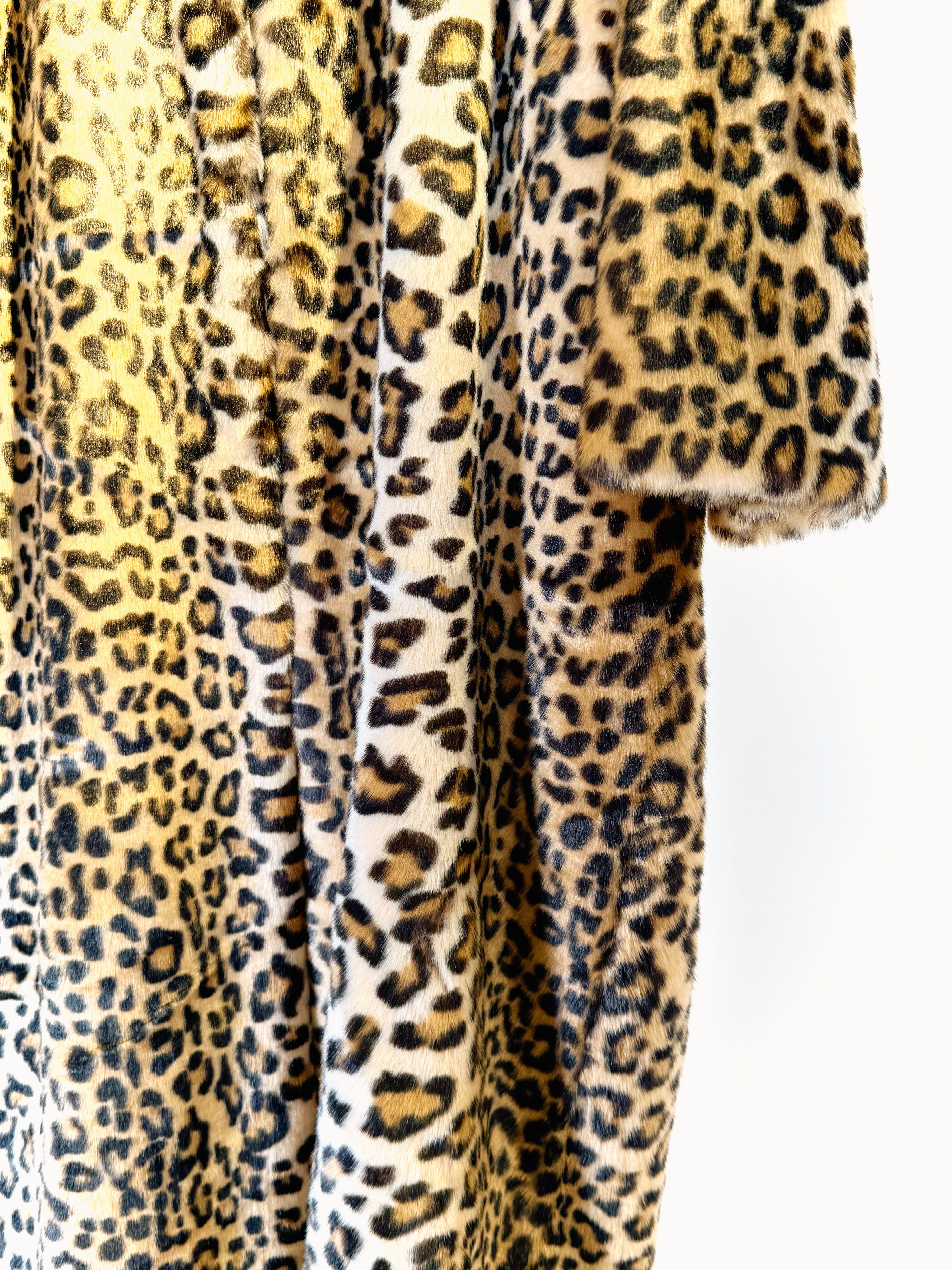 Cappotto in ecopelliccia PL0008LEO LUNGO MULTI VIVETTA