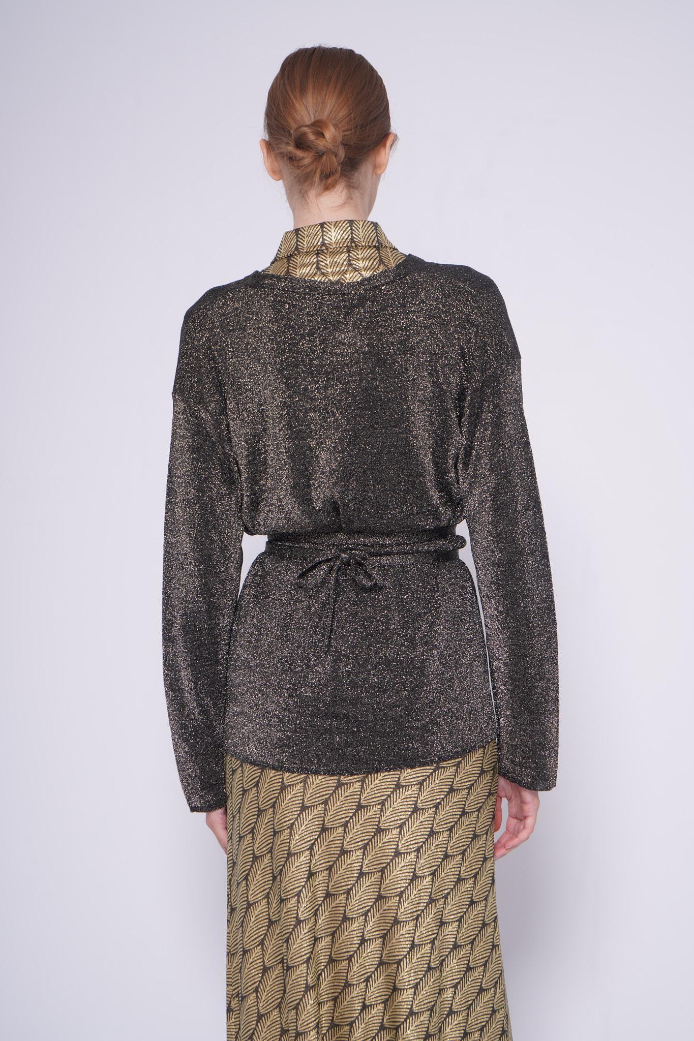 Cardigan lurex KLUJO 1324BLU siyu