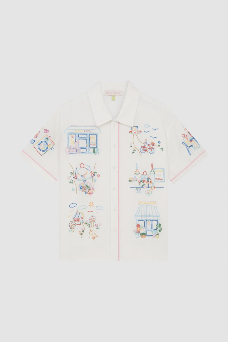 Camicia con ricami 