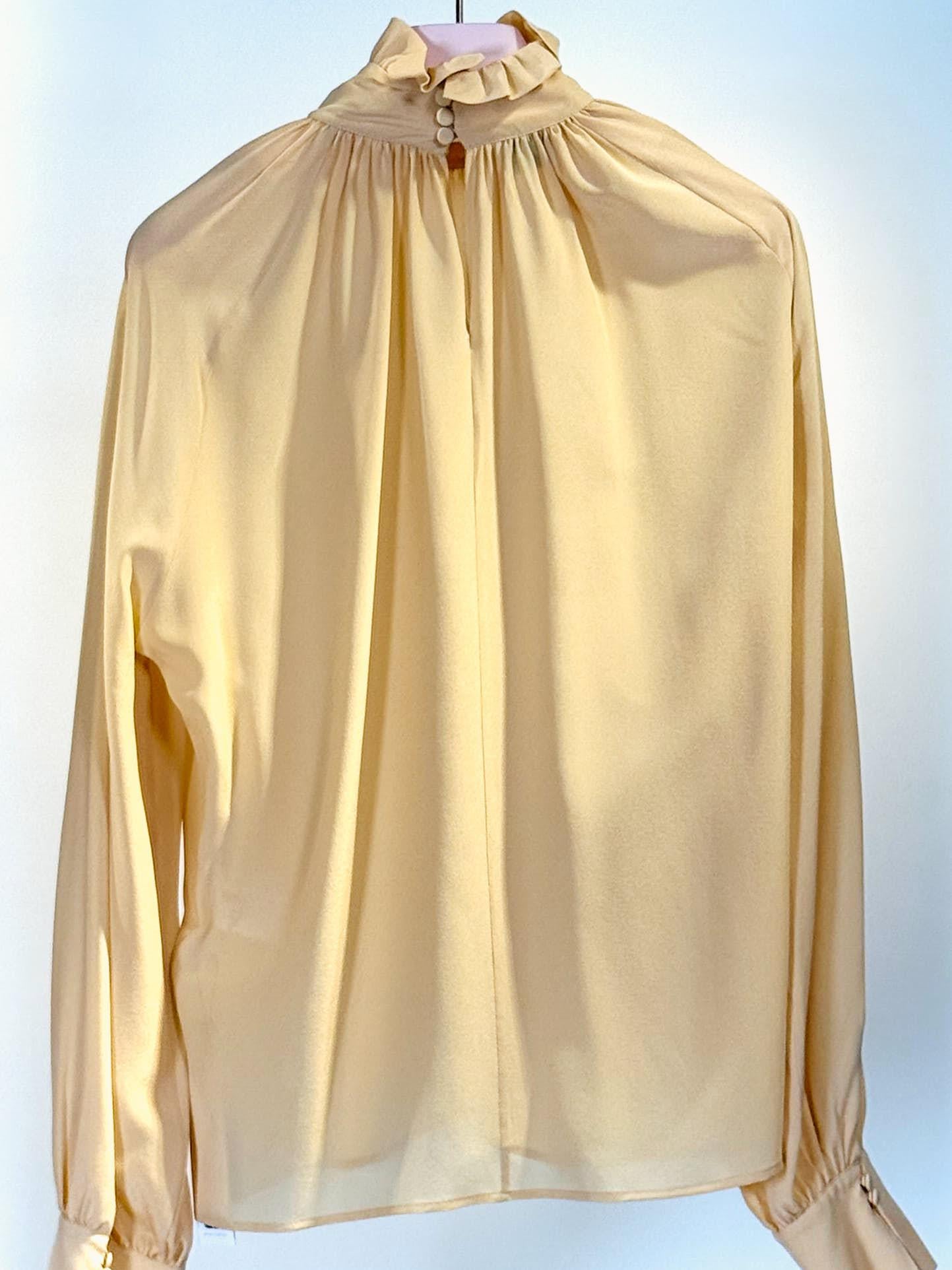 Camicia collo rouches VITTORIAGIALLA QUELLEDUE