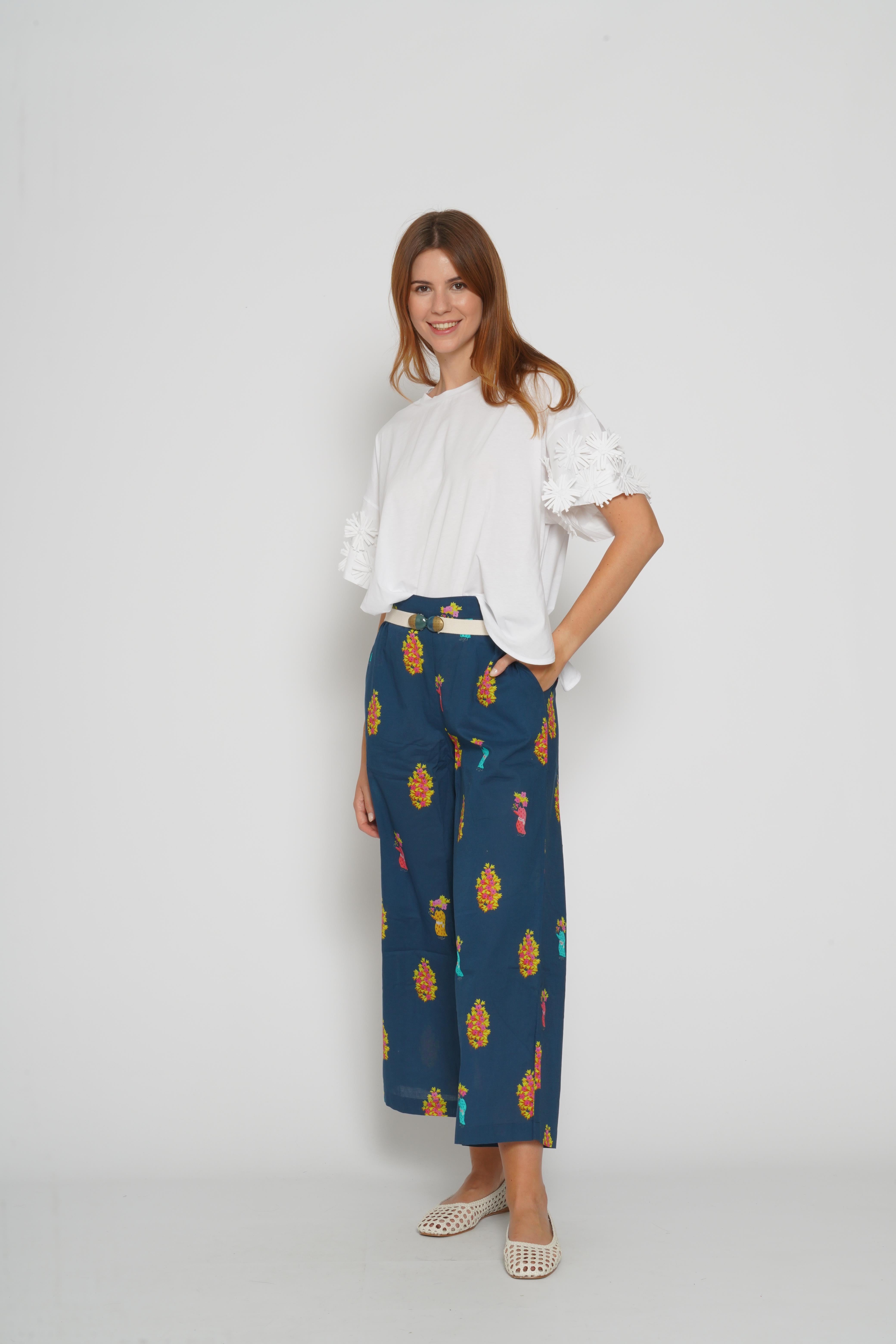 Pantalone leggero blu 