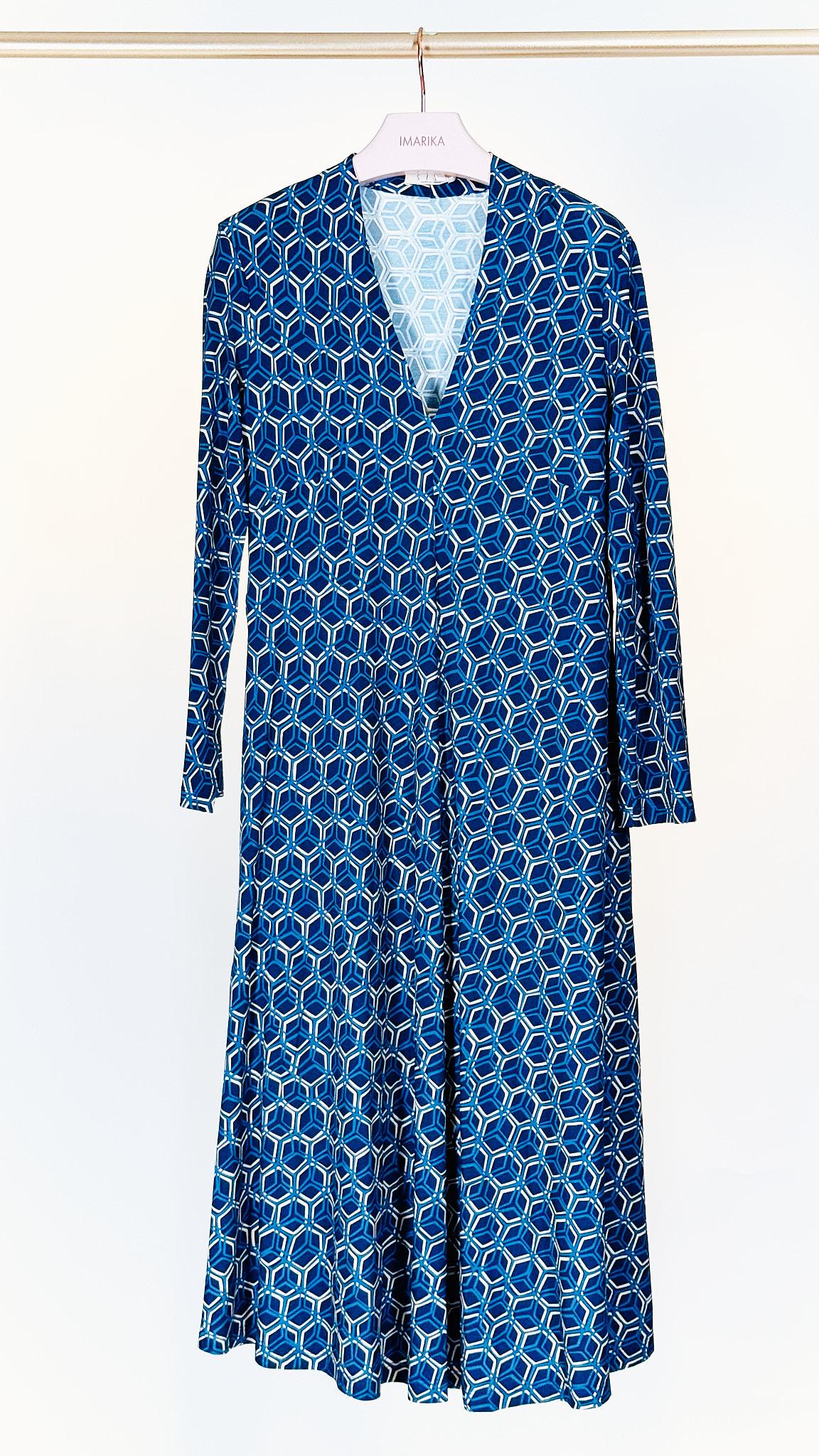 Abito in maglia DUAL PLUS 1119BLU BEIGE siyu