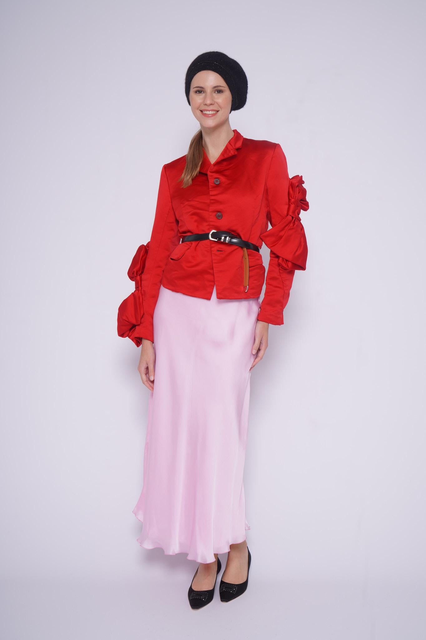 Gonna longuette ANNIESETA CANDY ROSA MININA