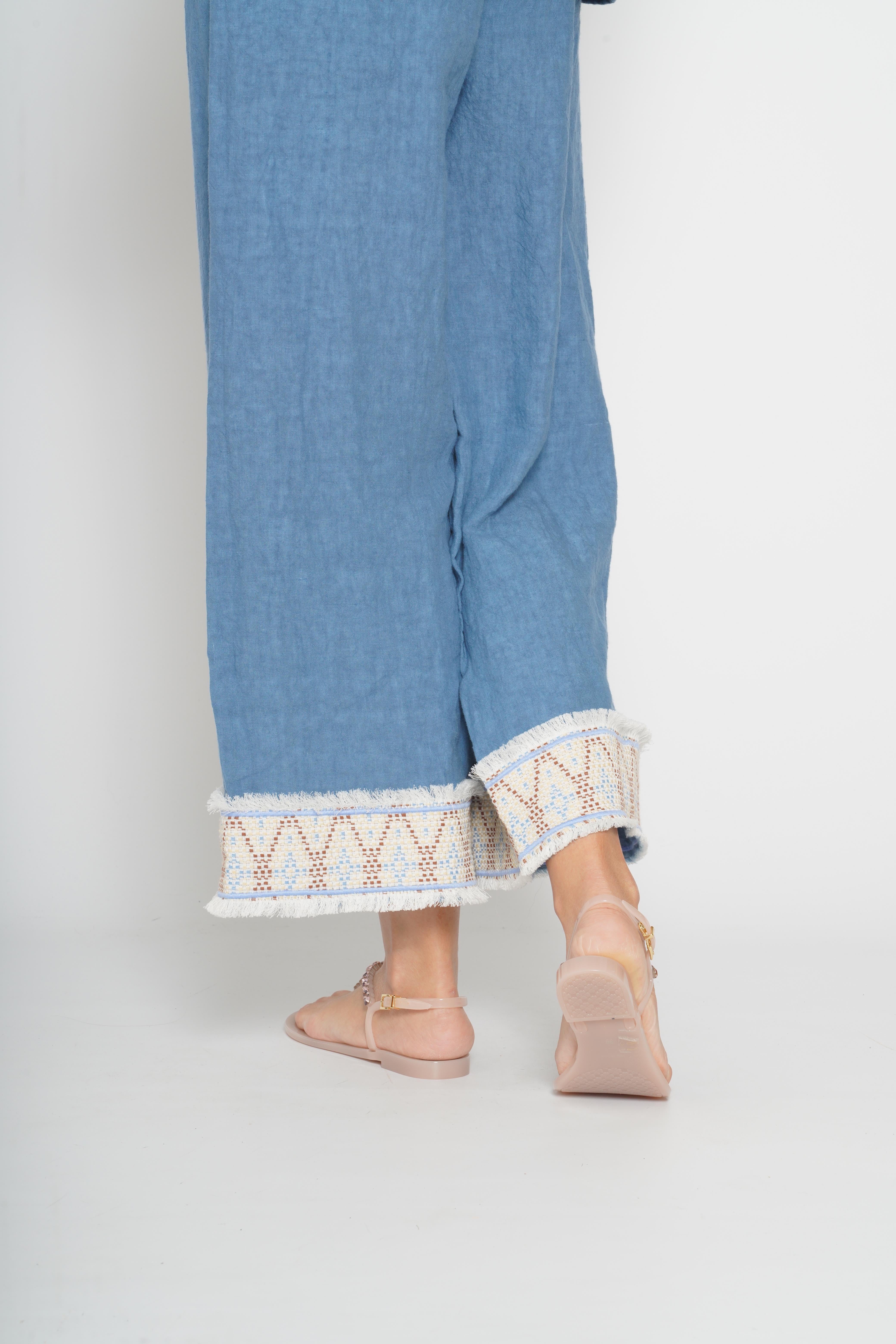 Pantalone Laura azzurro 