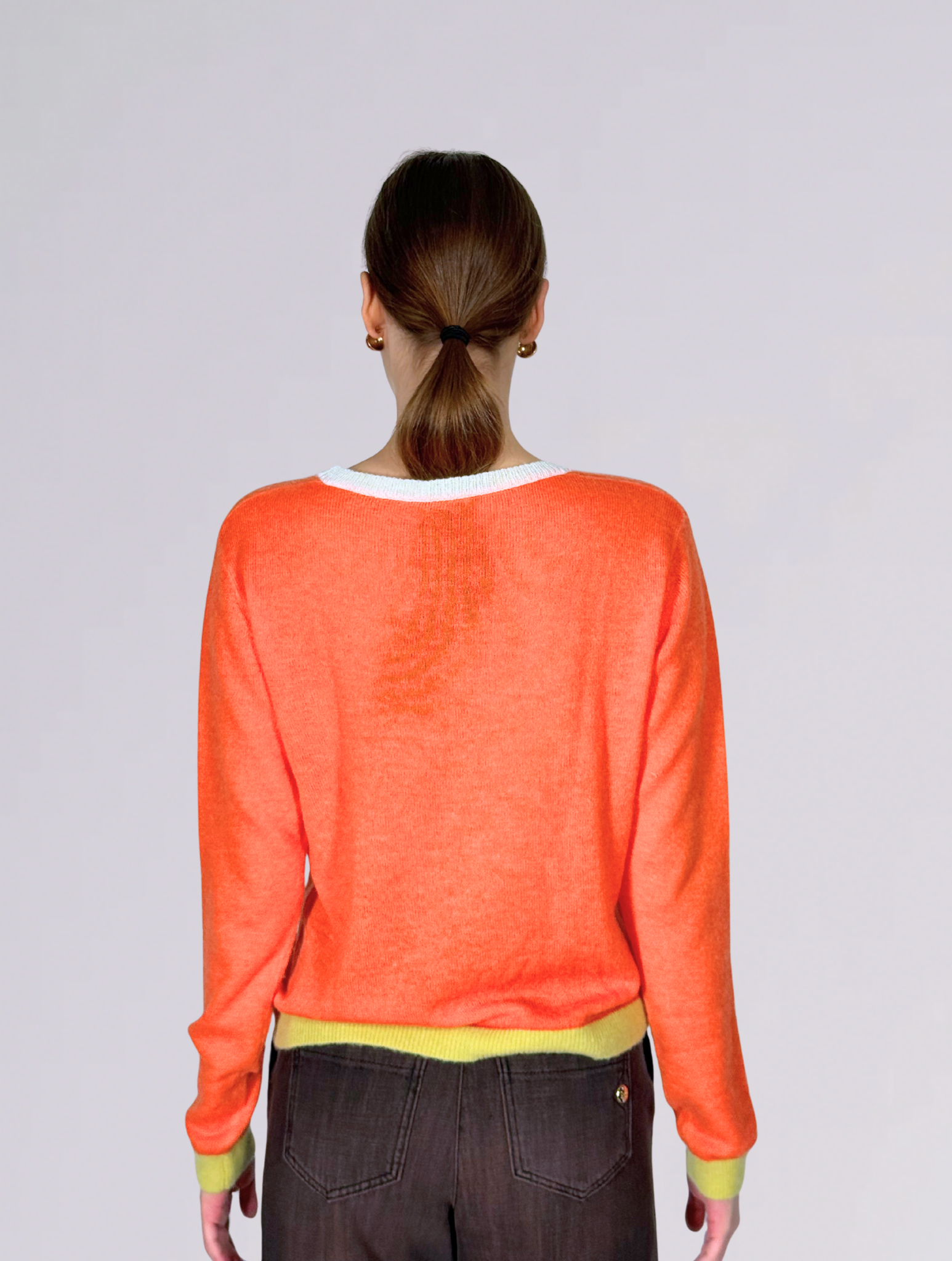 Cardigan rebecca VB63UARANCIO in bed with you