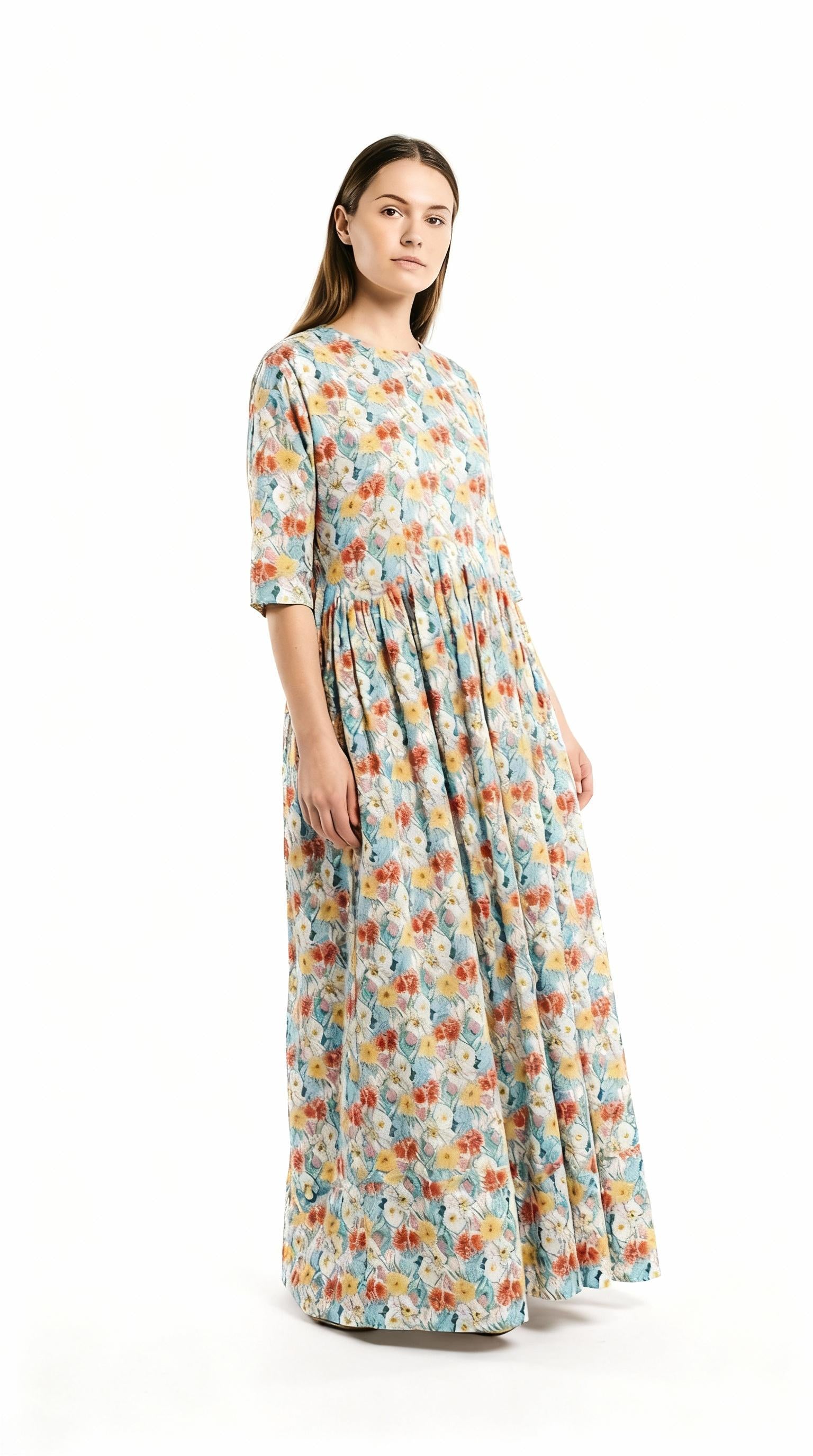 Abito Fiori 9669A177.1FIORIMULTI Daniela gregis