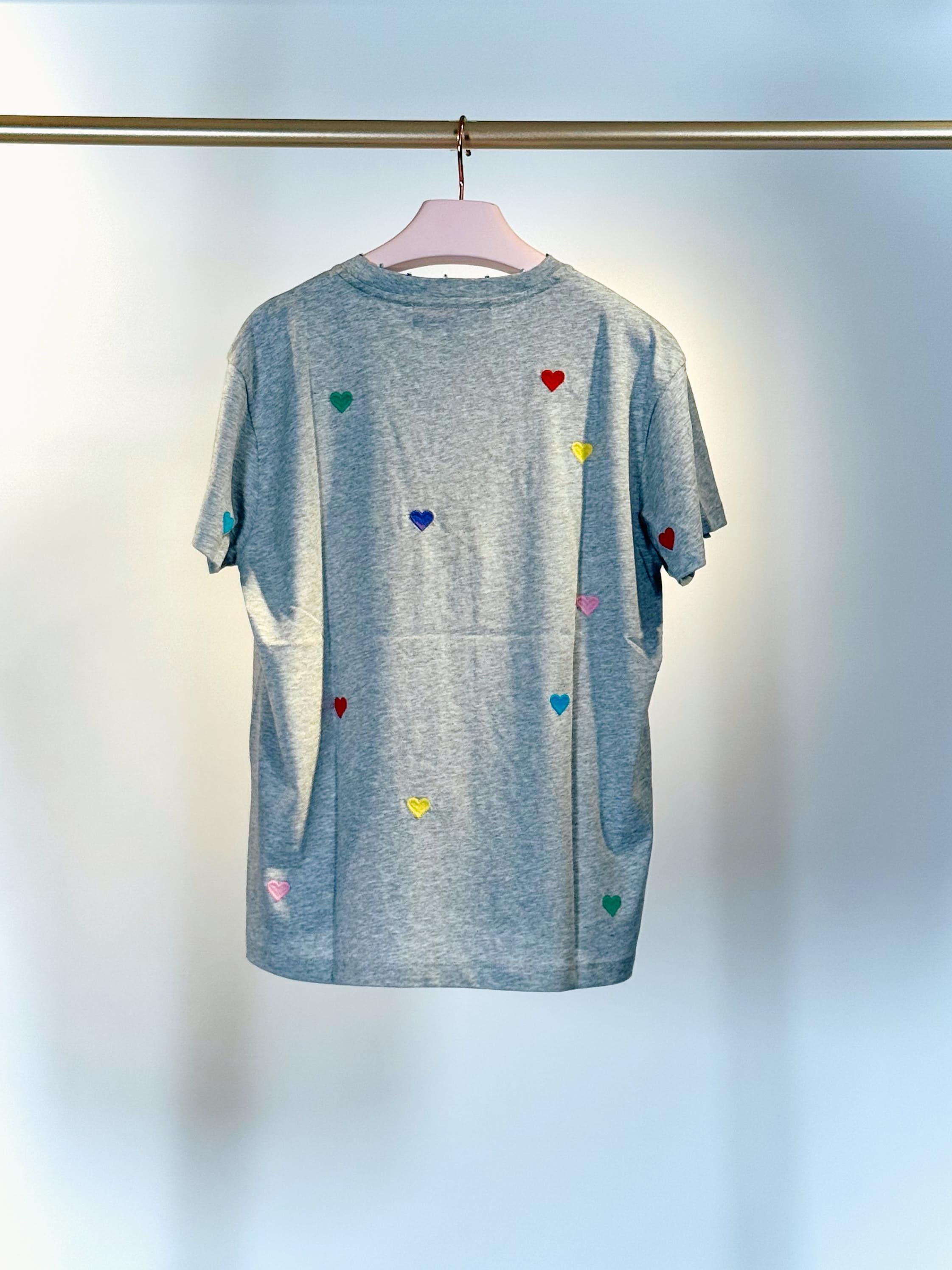 T-shirt cuoricini TEEGRIGIA MIRA MIKATI